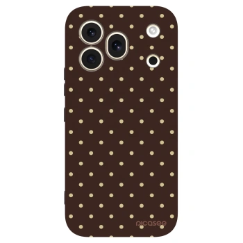Picasee silikonowe czarne etui na Honor 600 Pro - Vanilla Dots & Chocolate