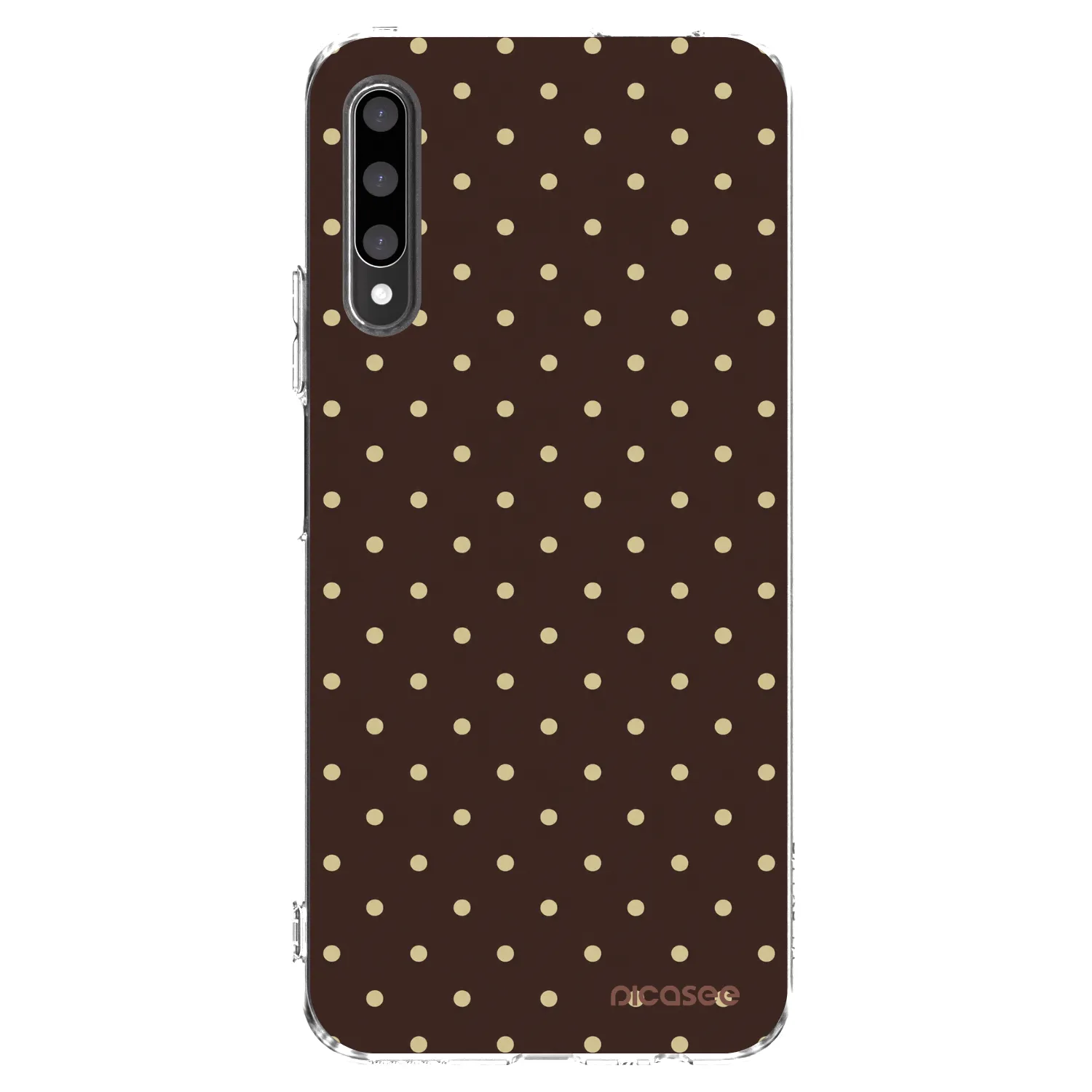 Picasee silikonowe przeźroczyste etui na Honor 9X Pro - Vanilla Dots & Chocolate
