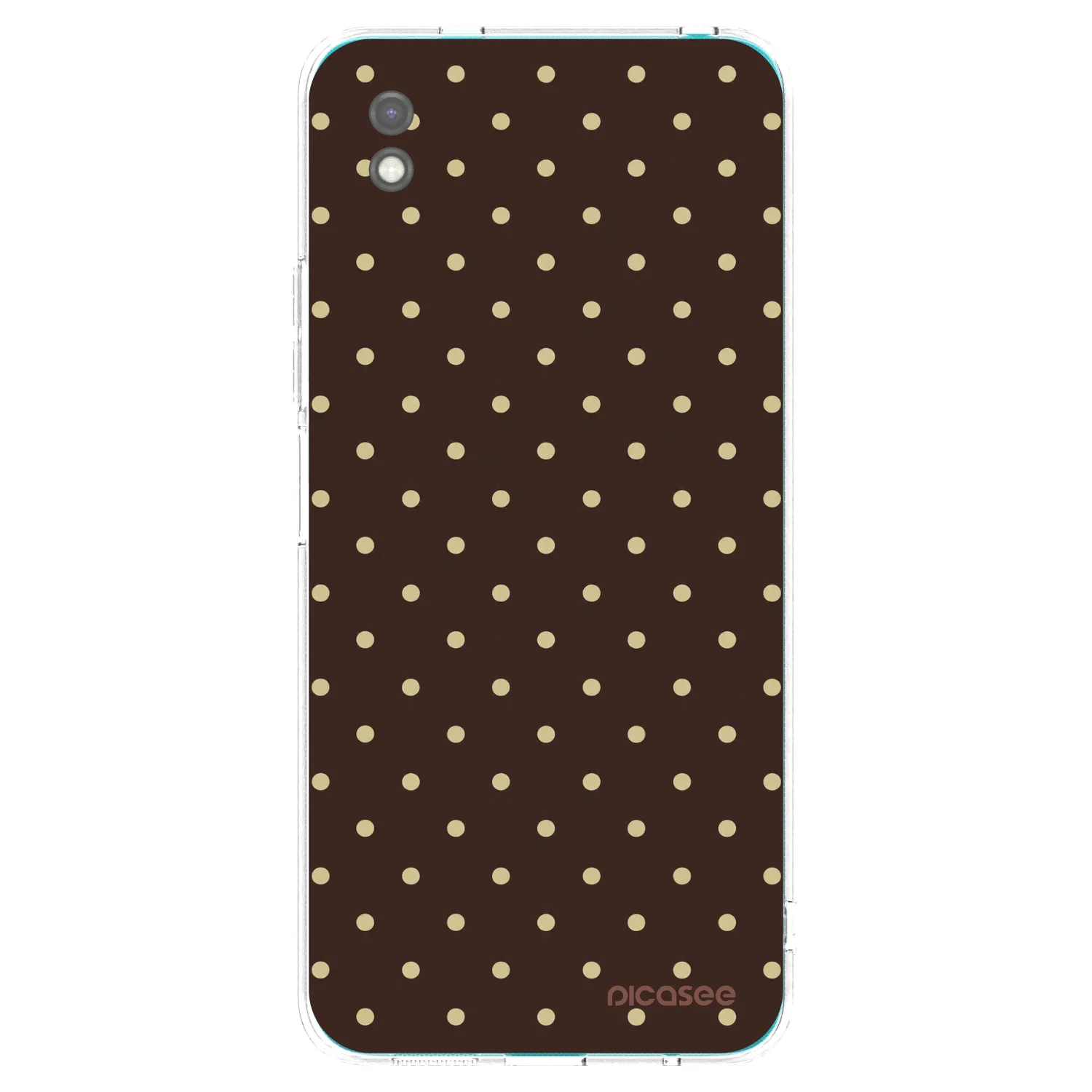 Picasee silikonowe czarne etui na Xiaomi Redmi 9A - Vanilla Dots & Chocolate