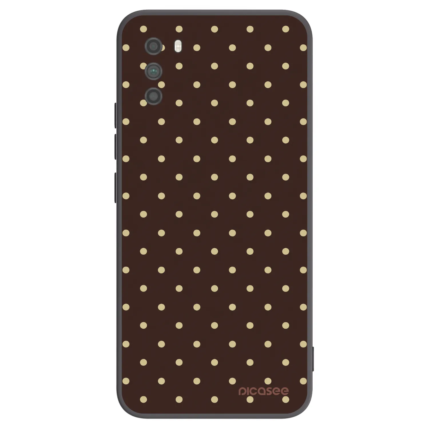 Picasee silikonowe czarne etui na Xiaomi Poco M3 - Vanilla Dots & Chocolate