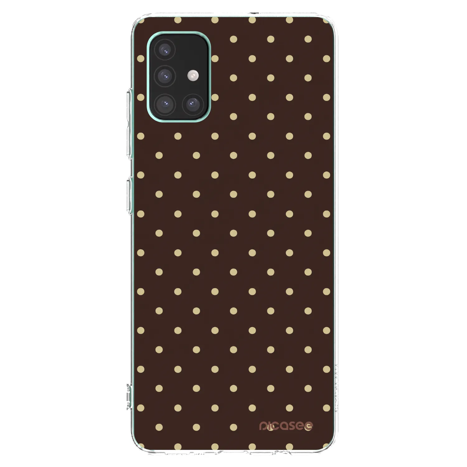 Picasee silikonowe przeźroczyste etui na Samsung Galaxy M51 M515F - Vanilla Dots & Chocolate