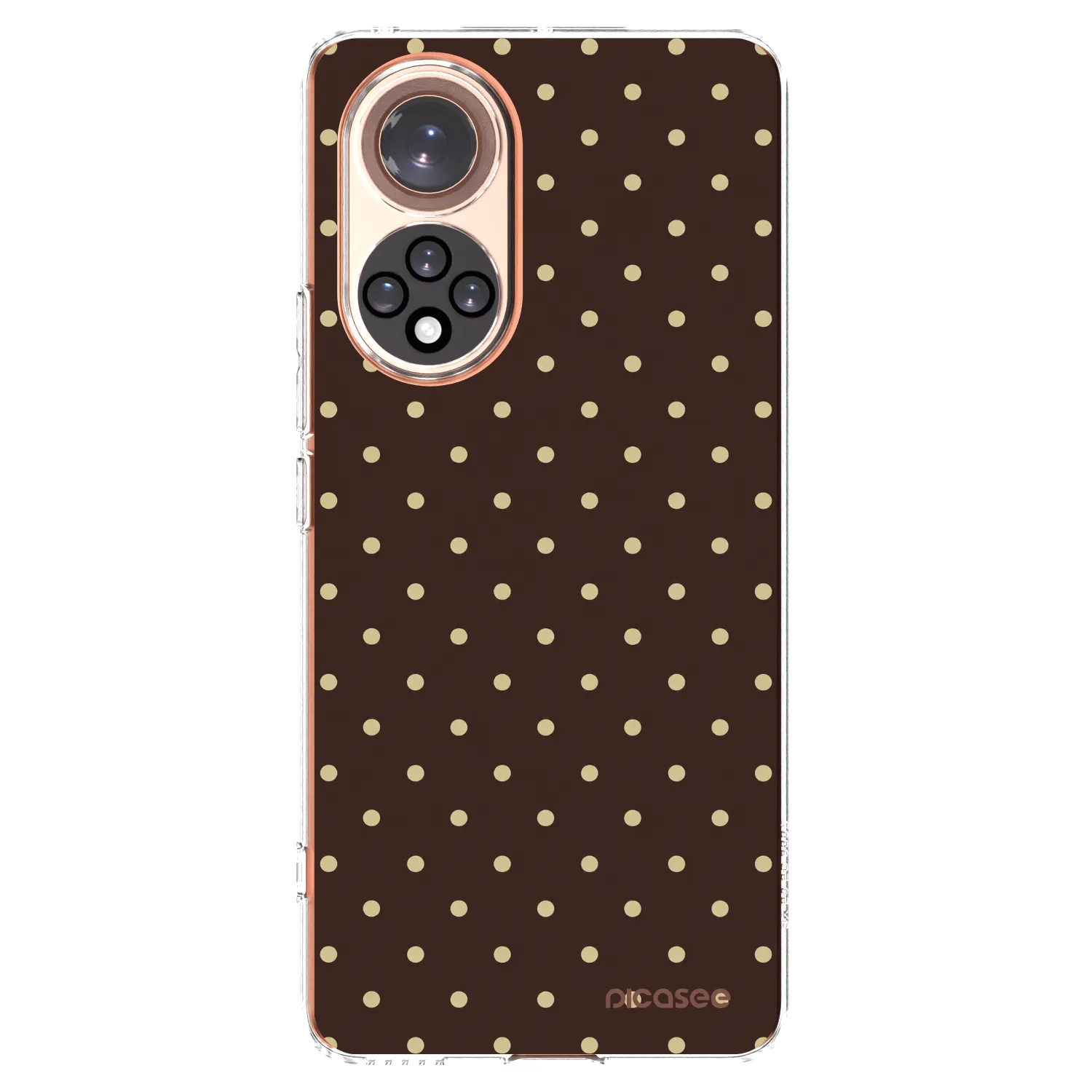 Picasee silikonowe przeźroczyste etui na Honor 50 5G - Vanilla Dots & Chocolate