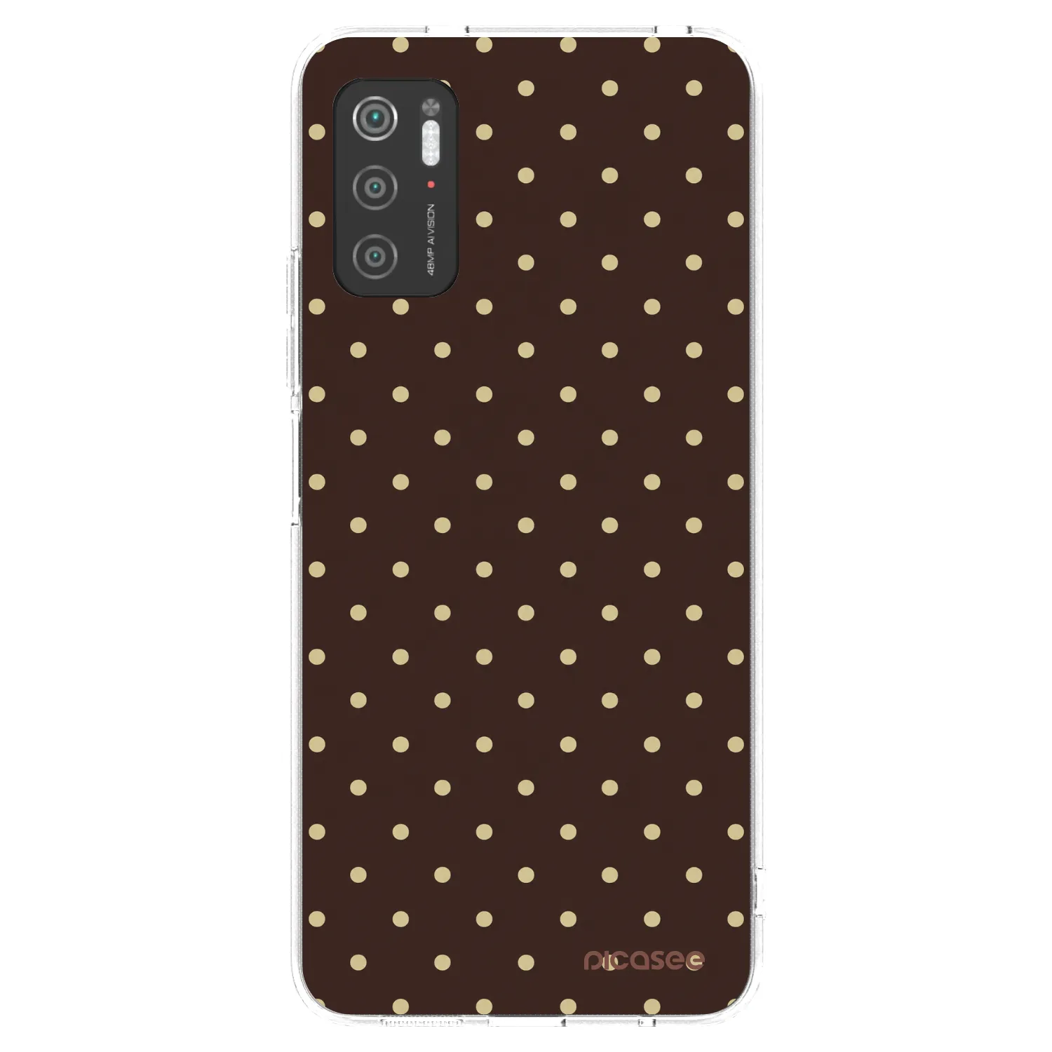 Picasee silikonowe przeźroczyste etui na Xiaomi Poco M3 Pro 5G - Vanilla Dots & Chocolate
