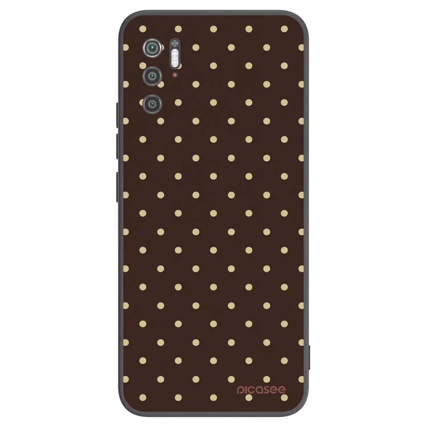 Picasee silikonowe czarne etui na Xiaomi Poco M3 Pro 5G - Vanilla Dots & Chocolate