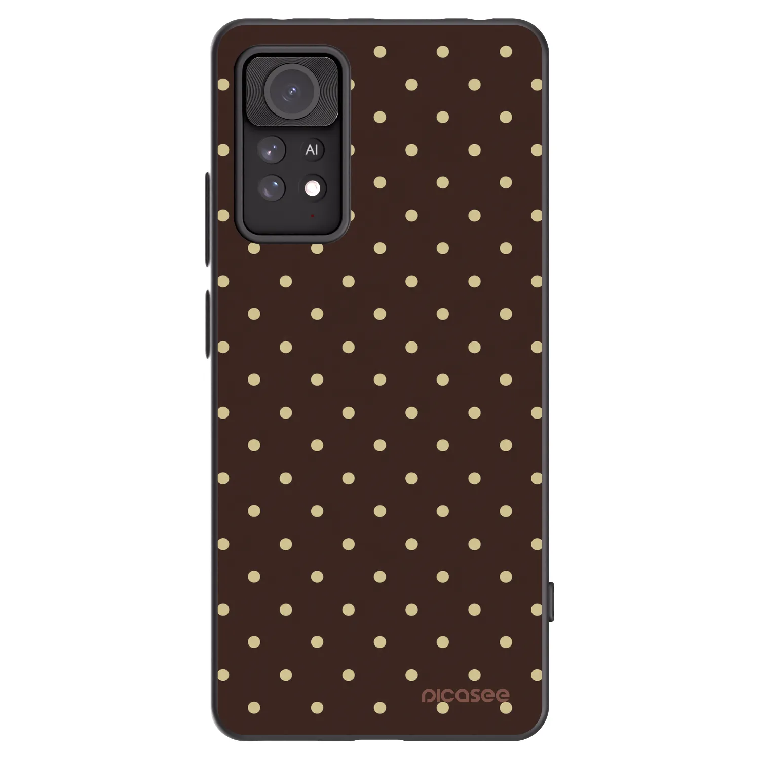 Picasee silikonowe czarne etui na Xiaomi Redmi Note 11 Pro - Vanilla Dots & Chocolate