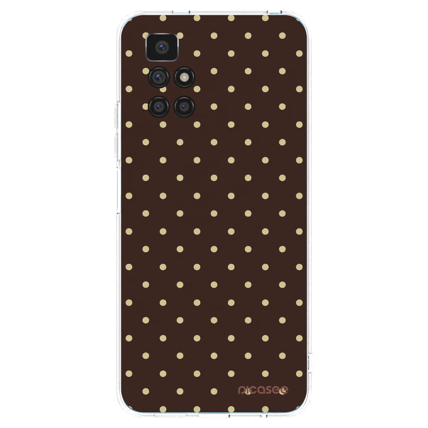 Picasee silikonowe przeźroczyste etui na Xiaomi Redmi 10 (2022) - Vanilla Dots & Chocolate