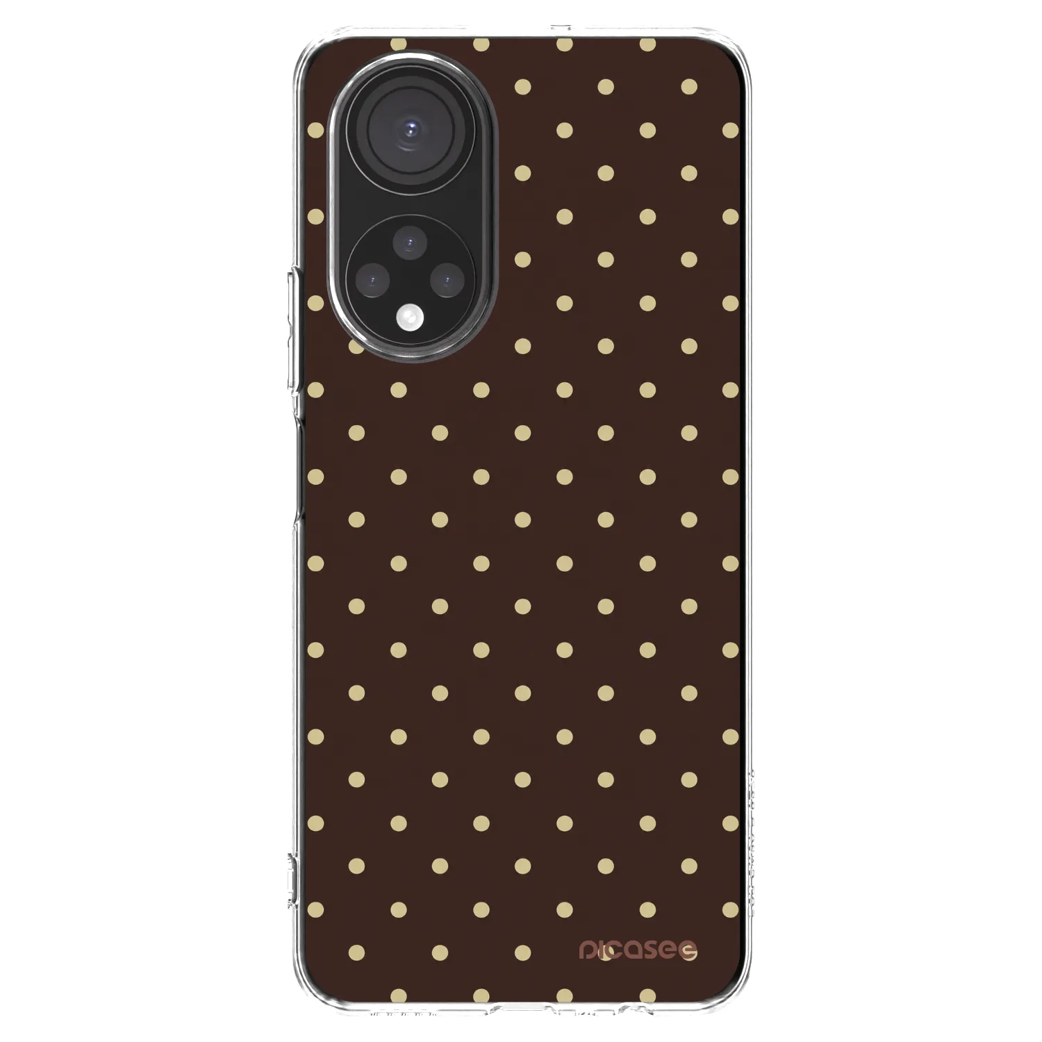 Picasee silikonowe przeźroczyste etui na Honor X7 - Vanilla Dots & Chocolate