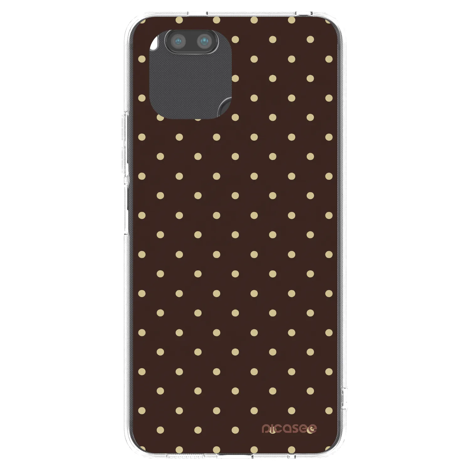 Picasee silikonowe przeźroczyste etui na Xiaomi Redmi A1 - Vanilla Dots & Chocolate