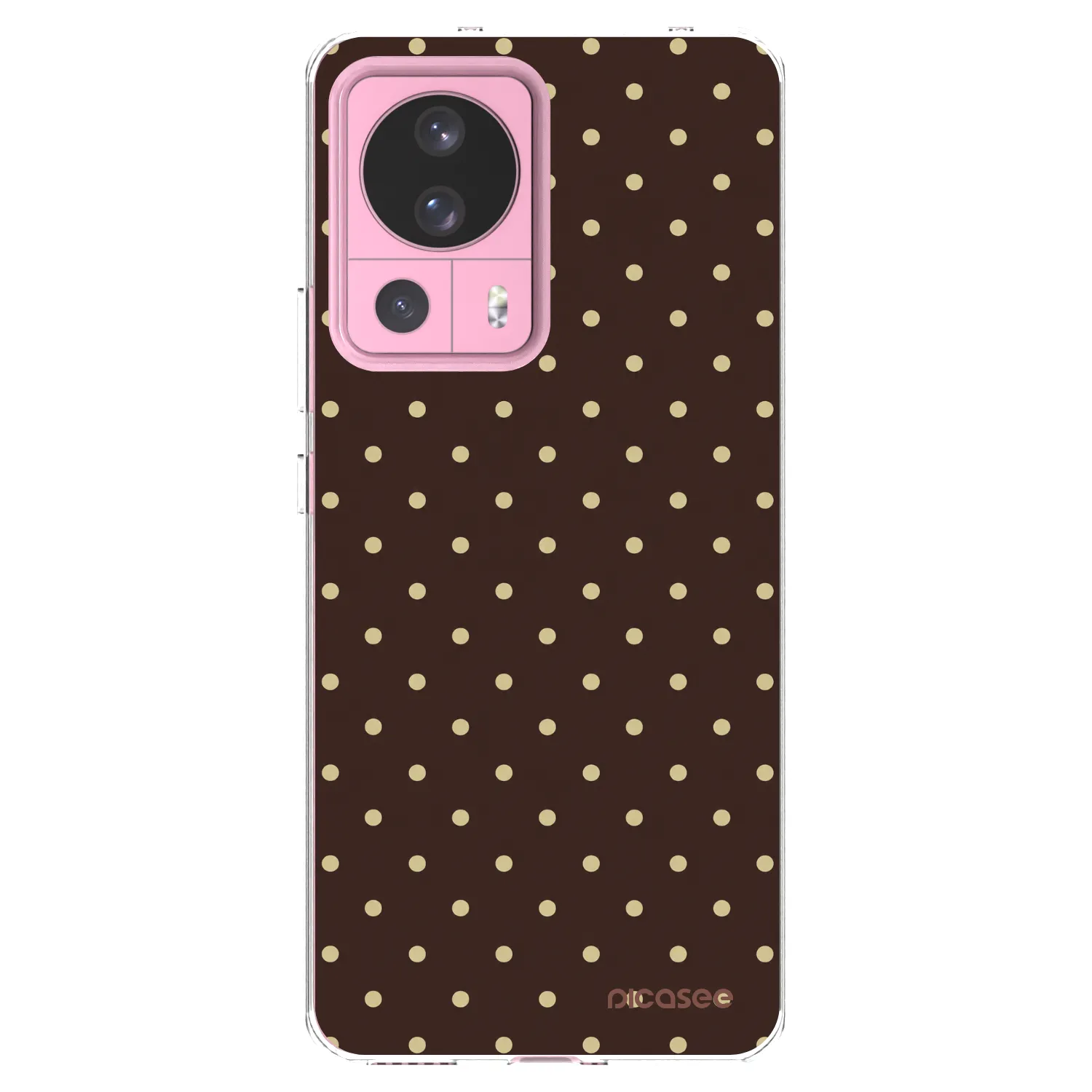 Picasee silikonowe przeźroczyste etui na Xiaomi 13 Lite - Vanilla Dots & Chocolate