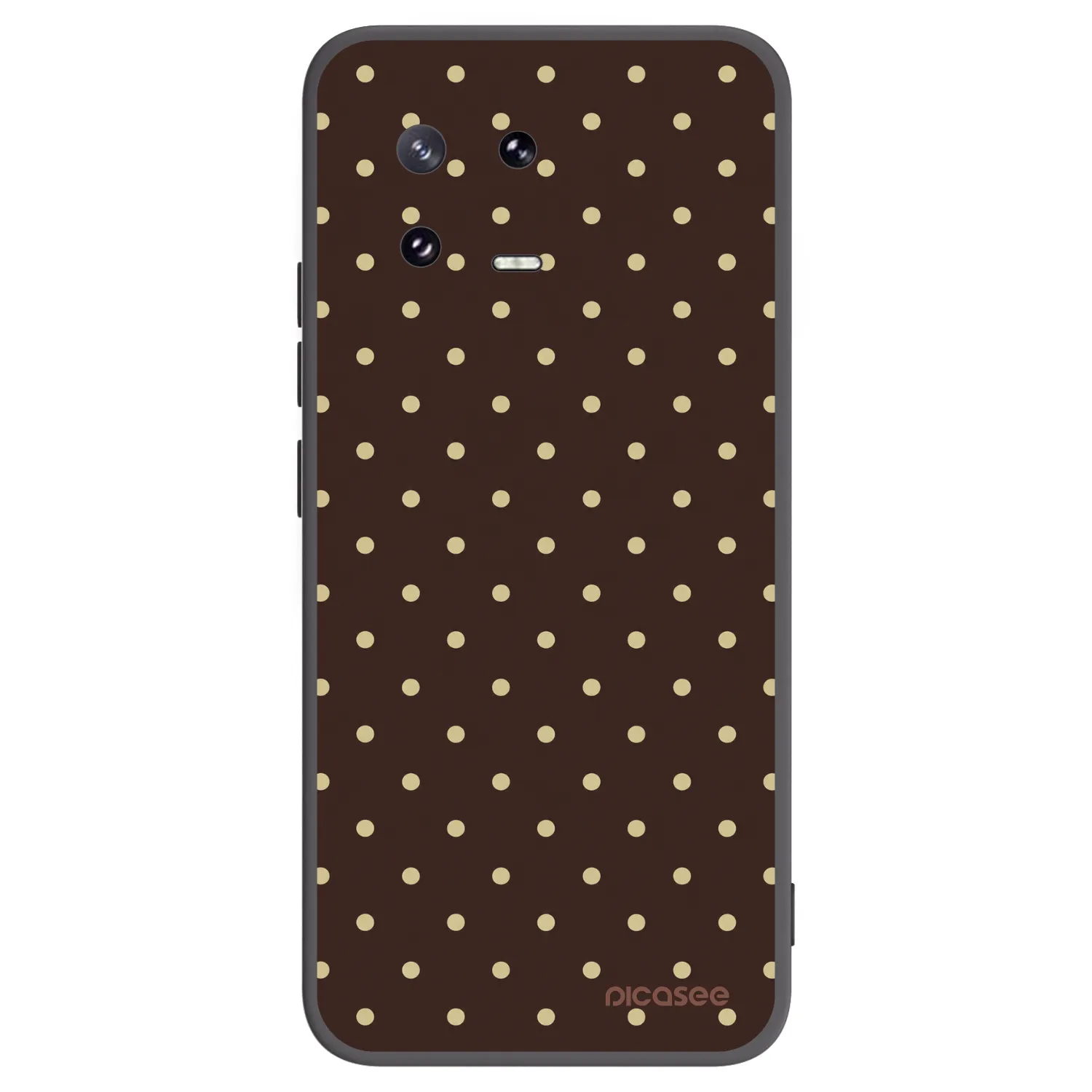 Picasee silikonowe czarne etui na Xiaomi 13 Pro - Vanilla Dots & Chocolate