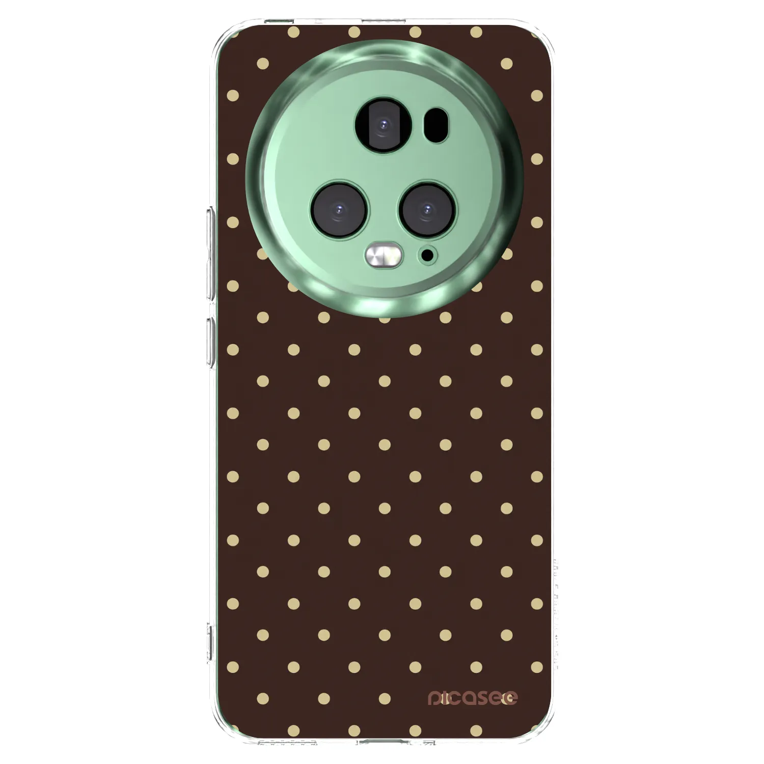 Picasee silikonowe przeźroczyste etui na Honor Magic5 Pro - Vanilla Dots & Chocolate