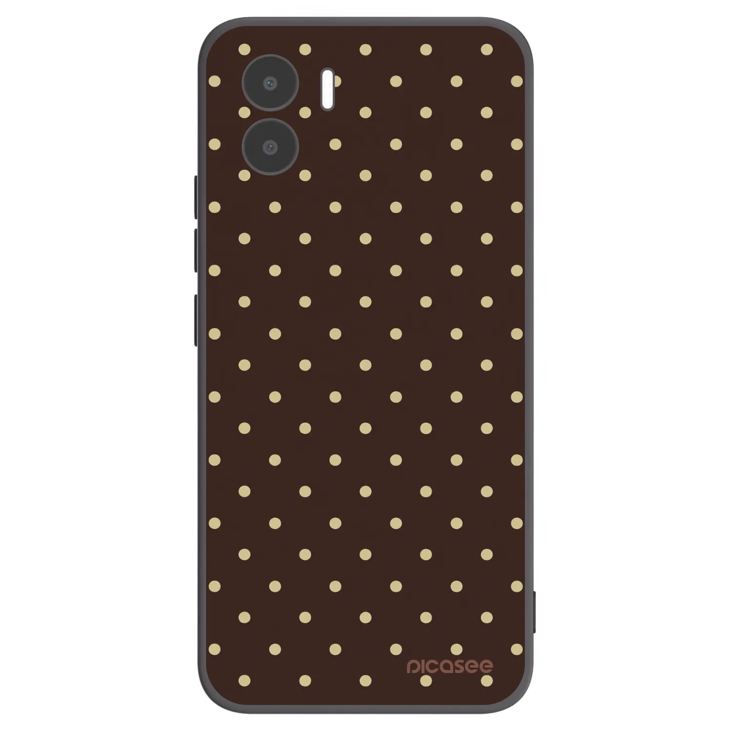 Picasee silikonowe czarne etui na Xiaomi Redmi A2 - Vanilla Dots & Chocolate