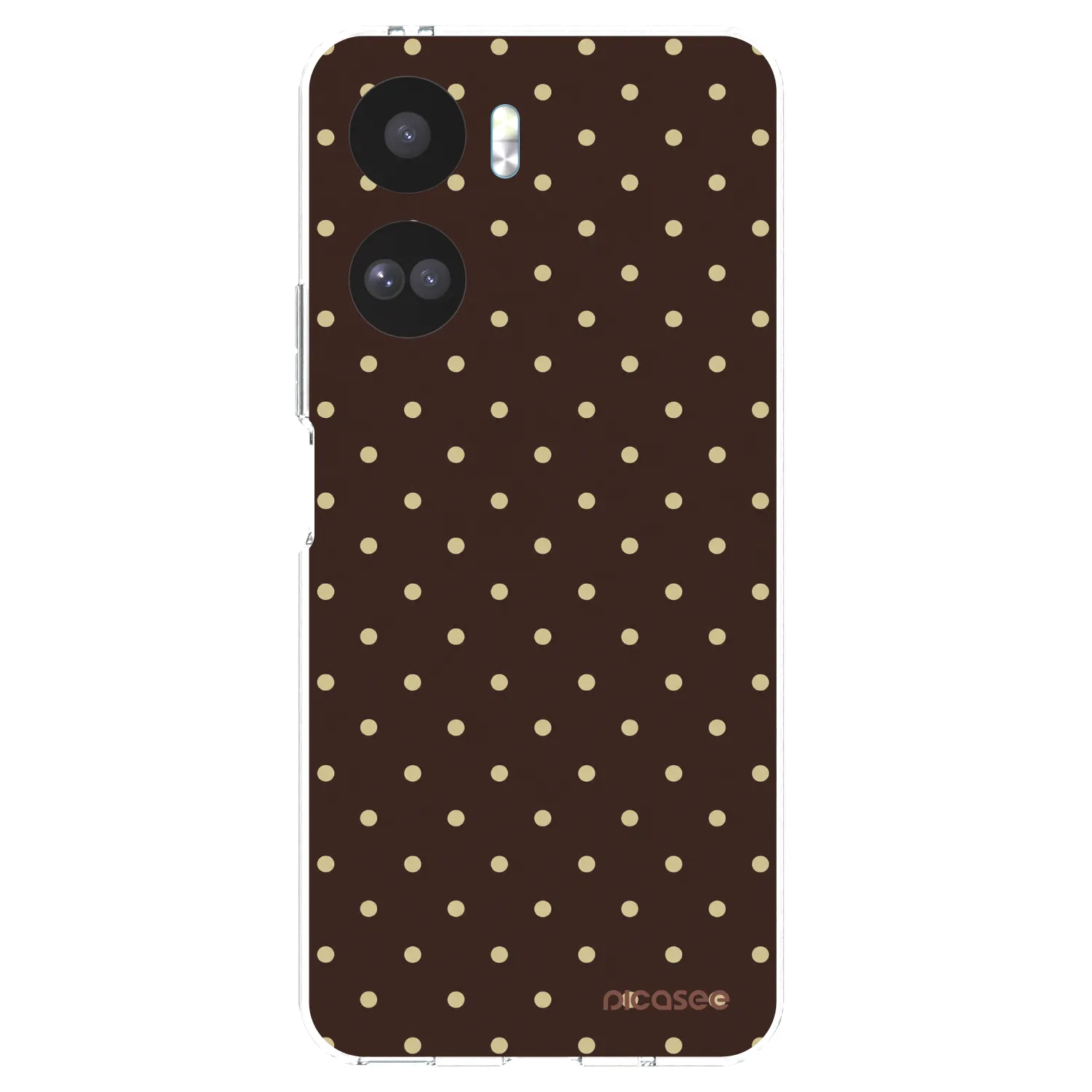 Picasee silikonowe przeźroczyste etui na Honor 90 Lite 5G - Vanilla Dots & Chocolate