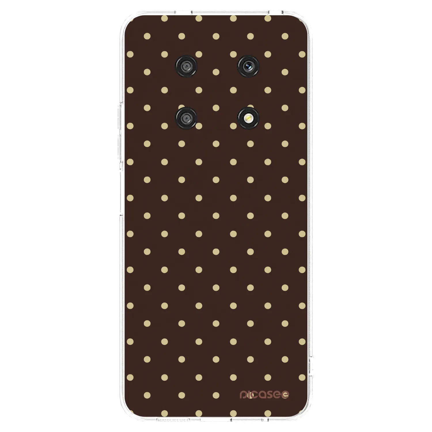 Picasee silikonowe przeźroczyste etui na Honor Magic4 Lite 5G - Vanilla Dots & Chocolate