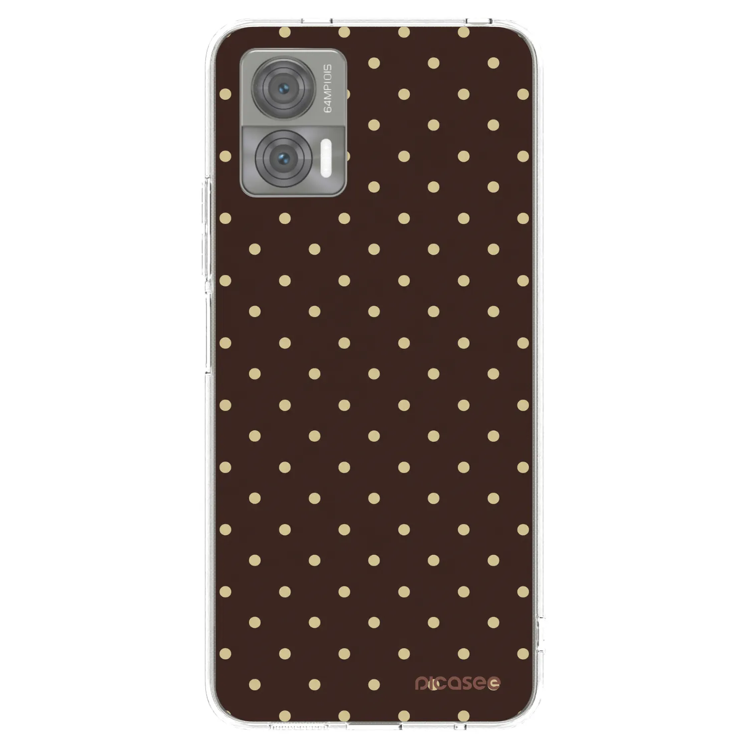 Picasee silikonowe przeźroczyste etui na Motorola Edge 30 Neo - Vanilla Dots & Chocolate