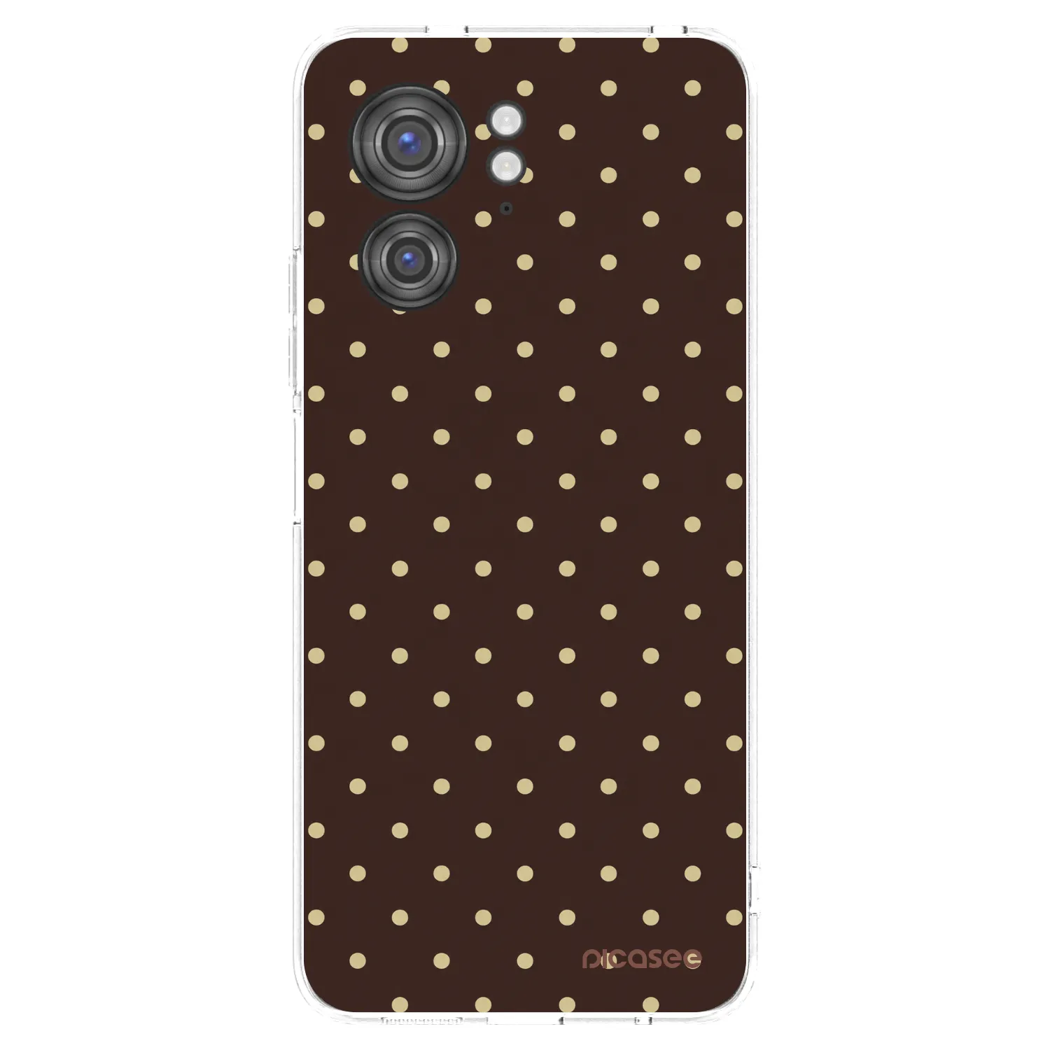 Picasee silikonowe przeźroczyste etui na Motorola Edge 40 - Vanilla Dots & Chocolate