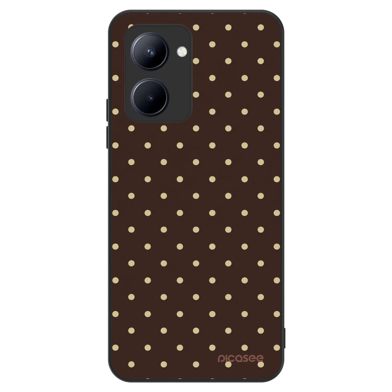 Picasee ULTIMATE CASE na Realme C33 (2023) - Vanilla Dots & Chocolate