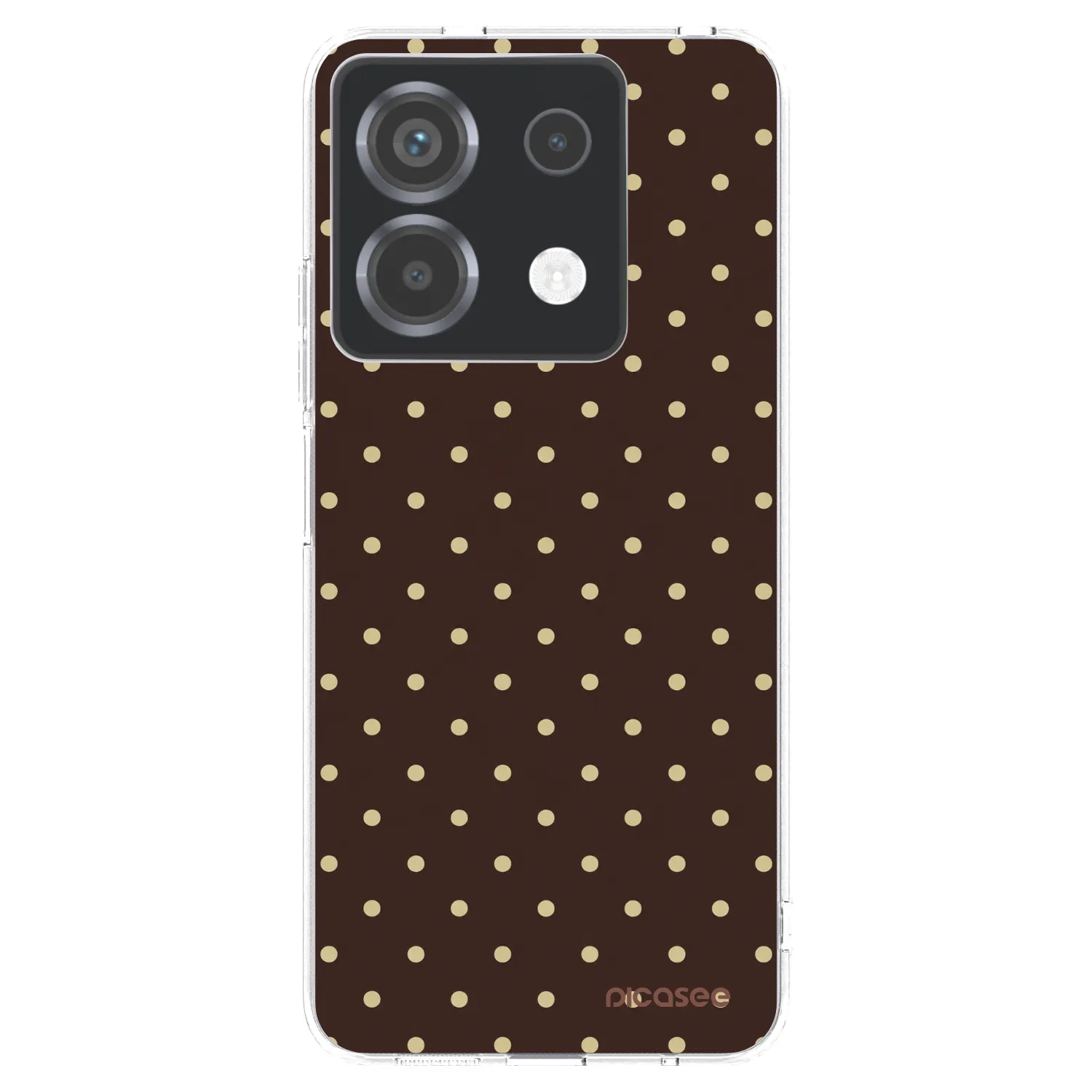 Picasee silikonowe przeźroczyste etui na Xiaomi Poco X6 - Vanilla Dots & Chocolate