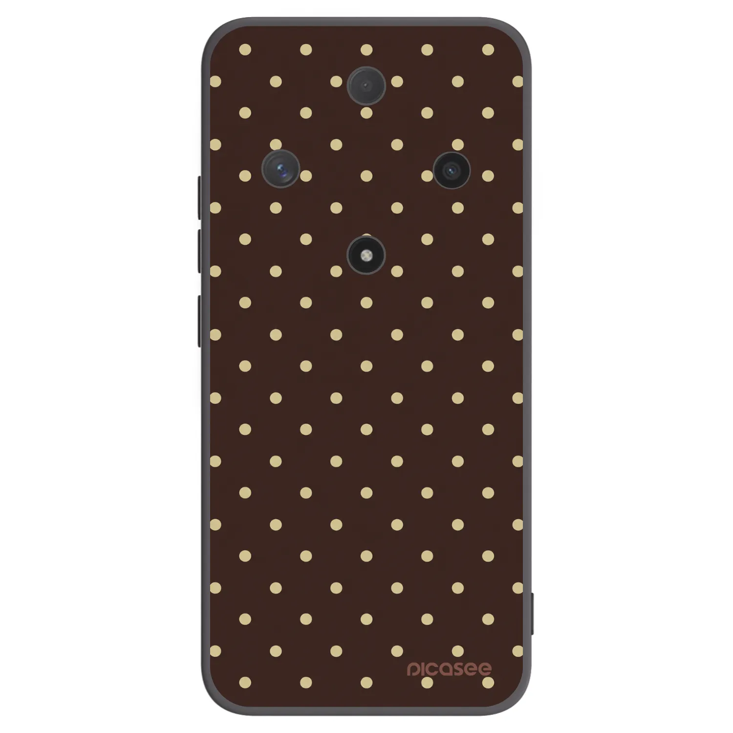 Picasee silikonowe czarne etui na Honor Magic6 Lite 5G - Vanilla Dots & Chocolate