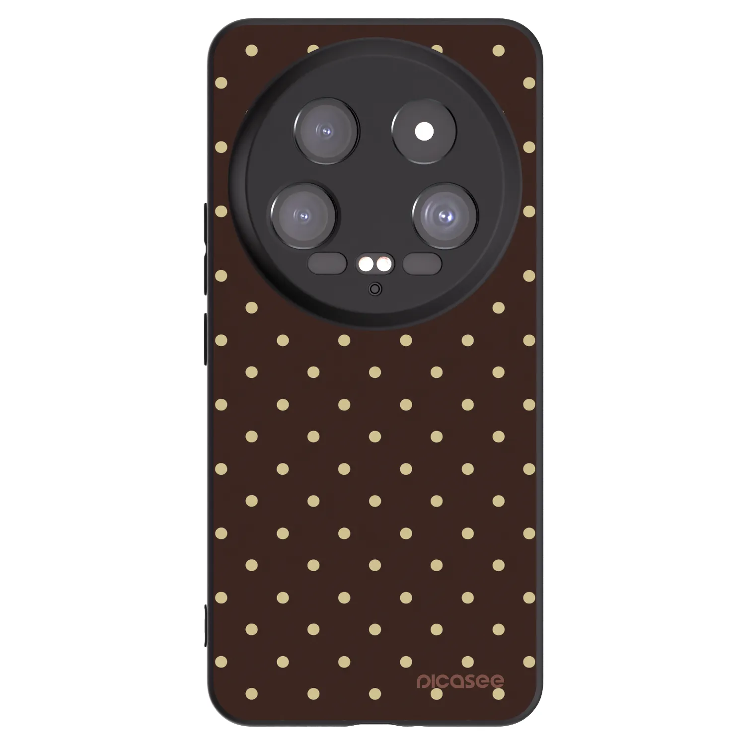 Picasee silikonowe czarne etui na Xiaomi 14 Ultra - Vanilla Dots & Chocolate