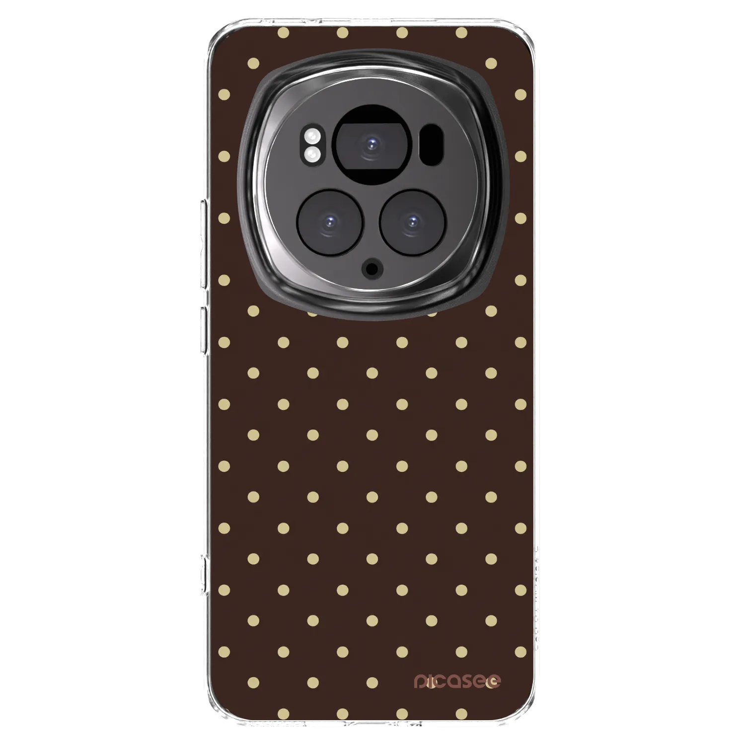 Picasee silikonowe przeźroczyste etui na Honor Magic6 Pro - Vanilla Dots & Chocolate