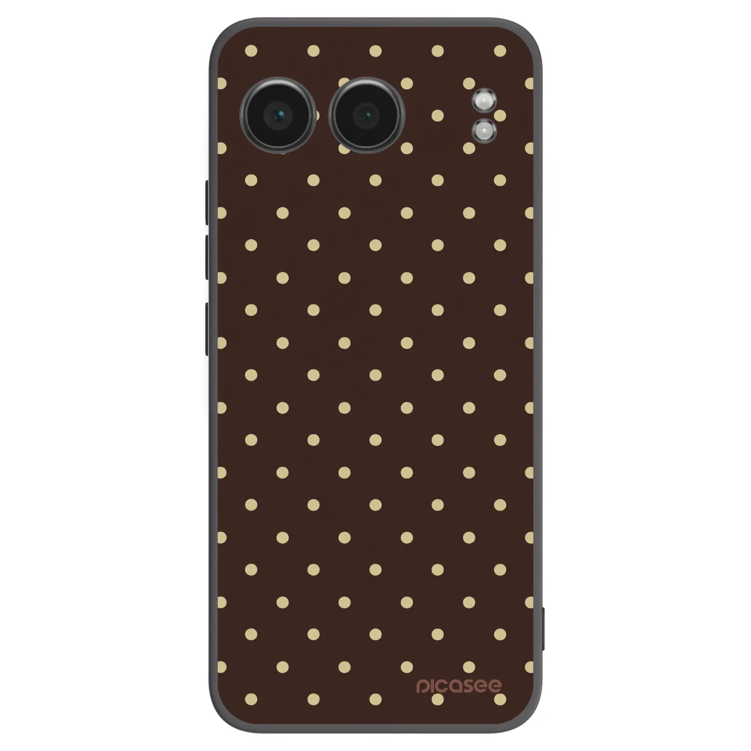 Picasee silikonowe czarne etui na OnePlus Nord 4 - Vanilla Dots & Chocolate