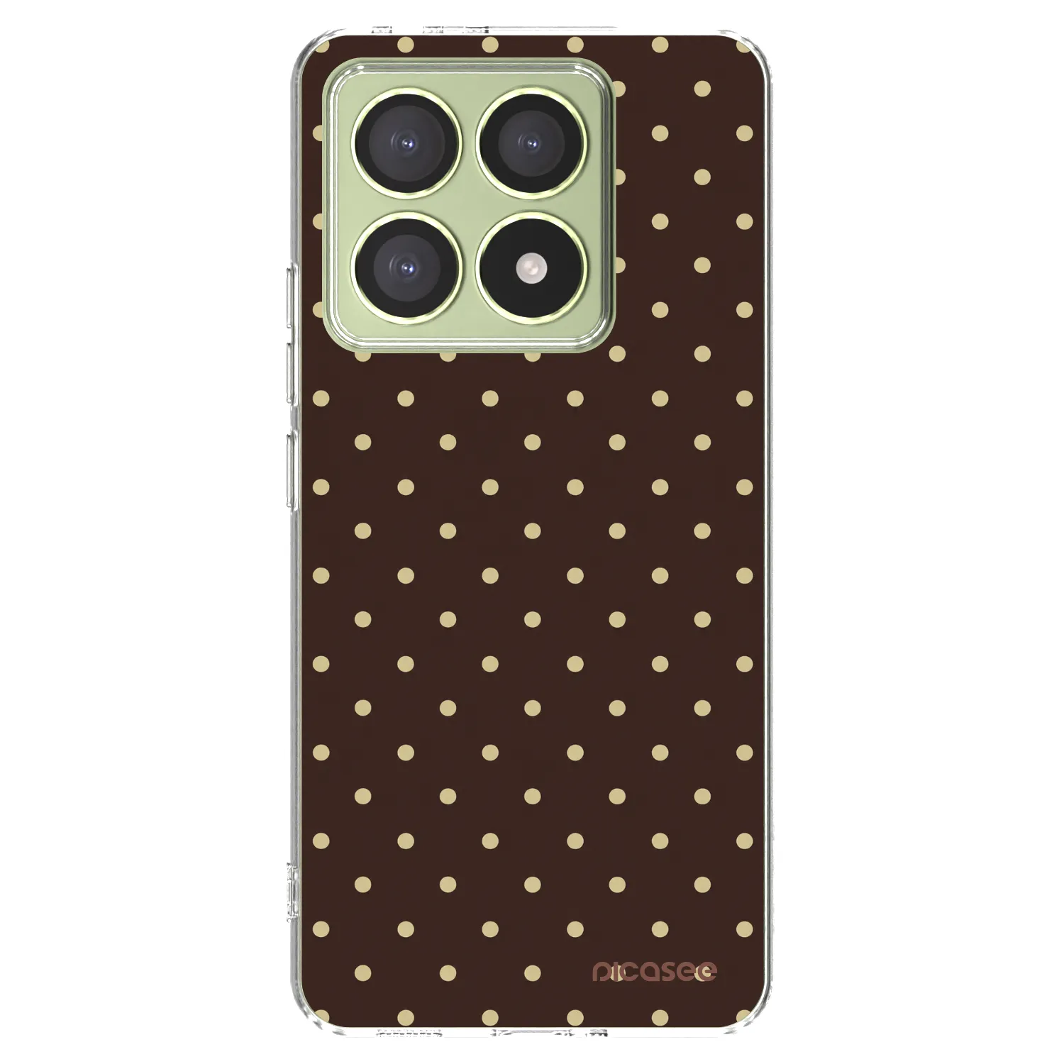 Picasee silikonowe przeźroczyste etui na Xiaomi 14T - Vanilla Dots & Chocolate