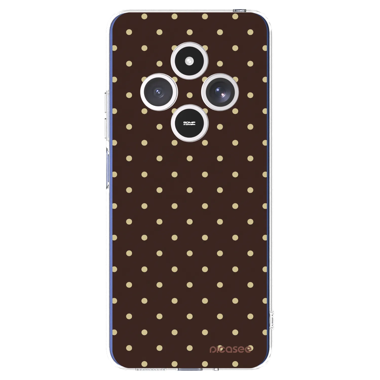 Picasee silikonowe przeźroczyste etui na Xiaomi Redmi 14C - Vanilla Dots & Chocolate