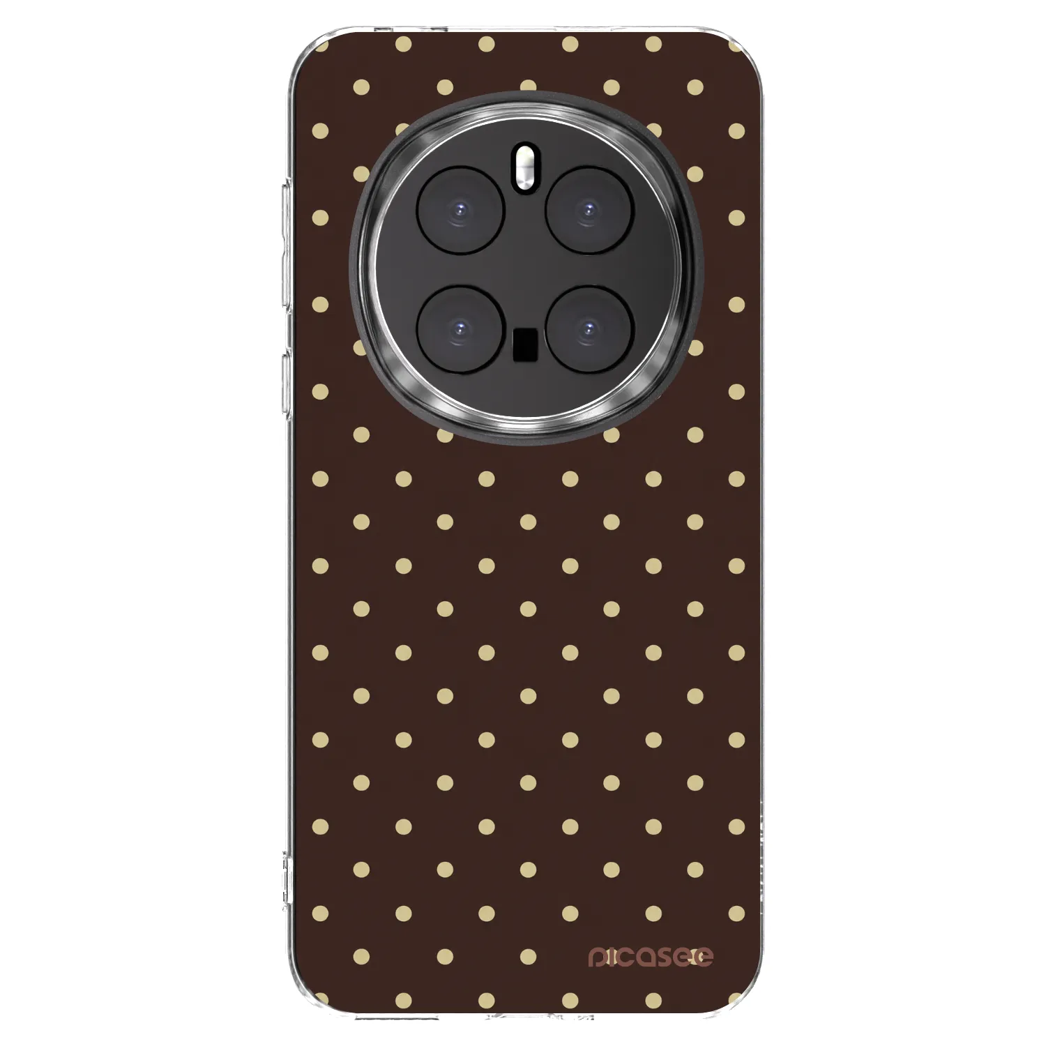 Picasee silikonowe przeźroczyste etui na Honor Magic7 Pro 5G - Vanilla Dots & Chocolate