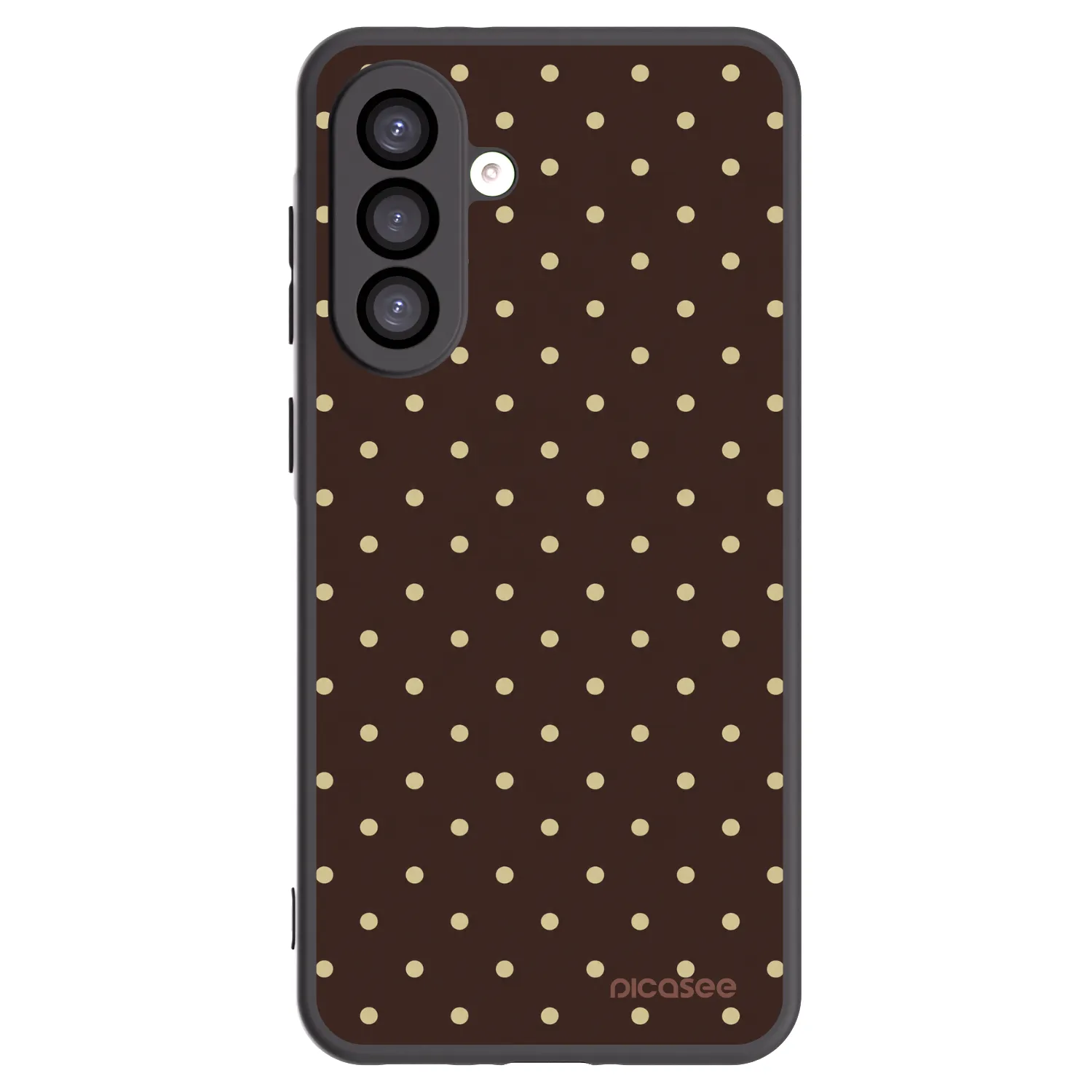 Picasee silikonowe czarne etui na Samsung Galaxy A26 5G A266B - Vanilla Dots & Chocolate