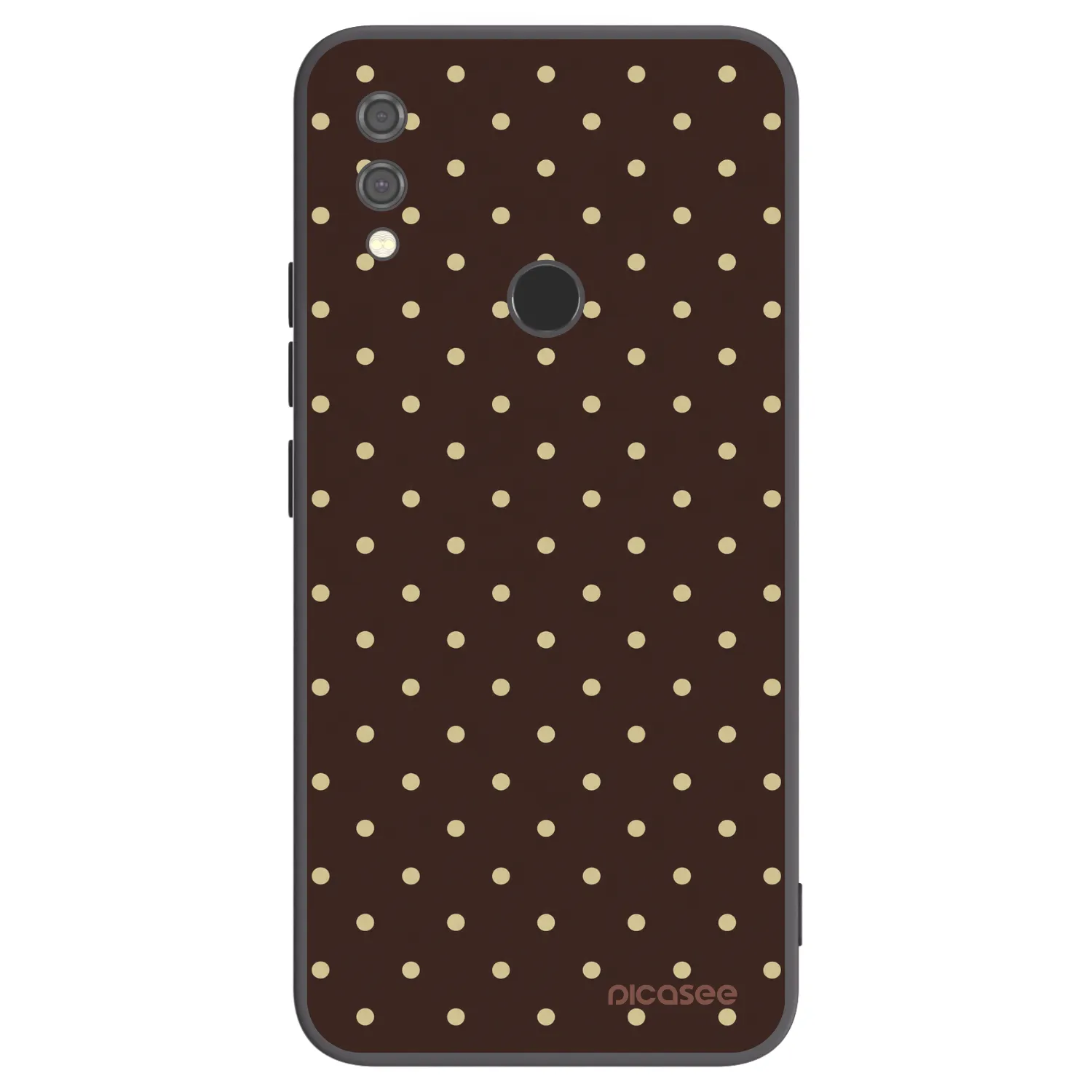 Picasee silikonowe czarne etui na Xiaomi Redmi Note 7 - Vanilla Dots & Chocolate