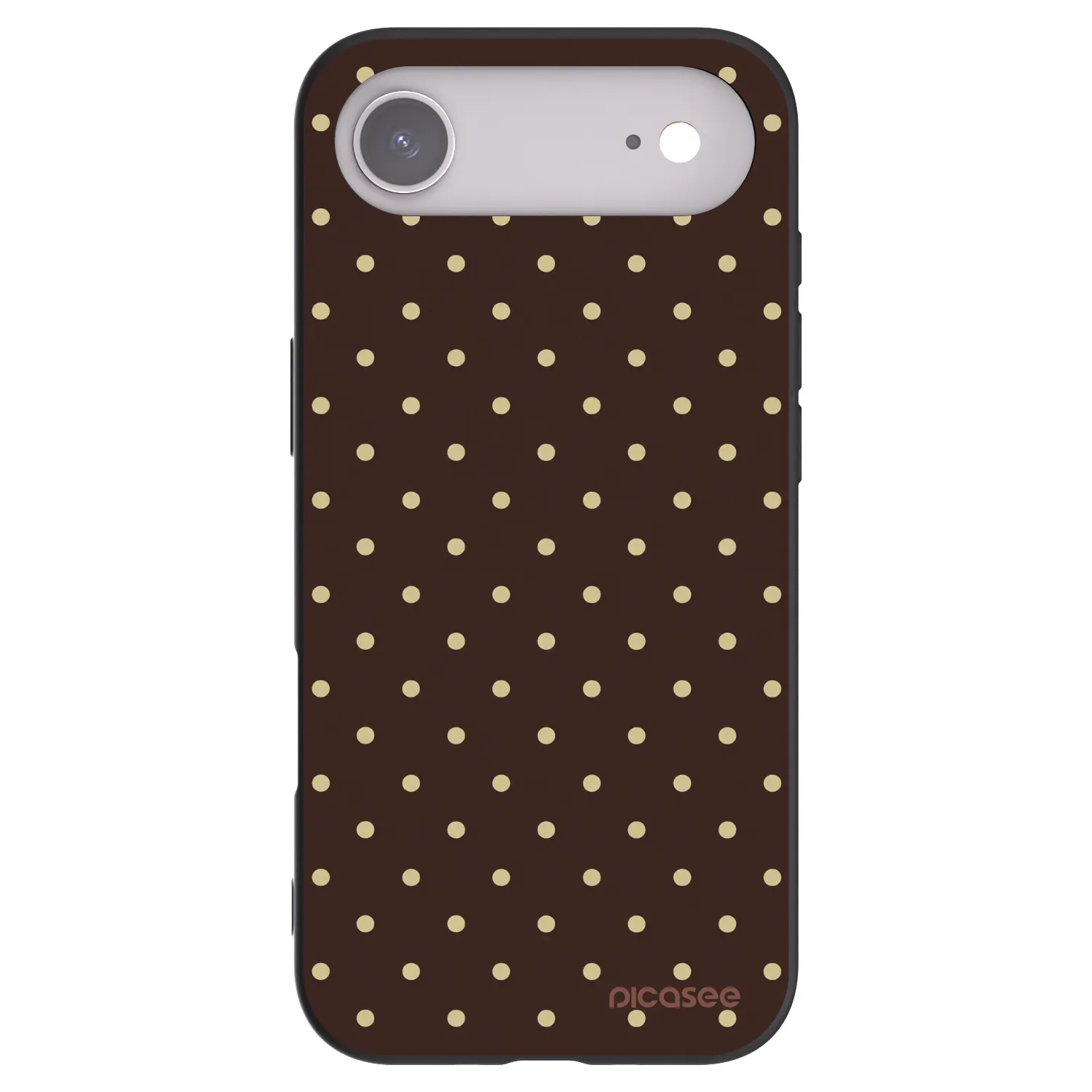 Picasee silikonowe czarne etui na Apple iPhone Air - Vanilla Dots & Chocolate