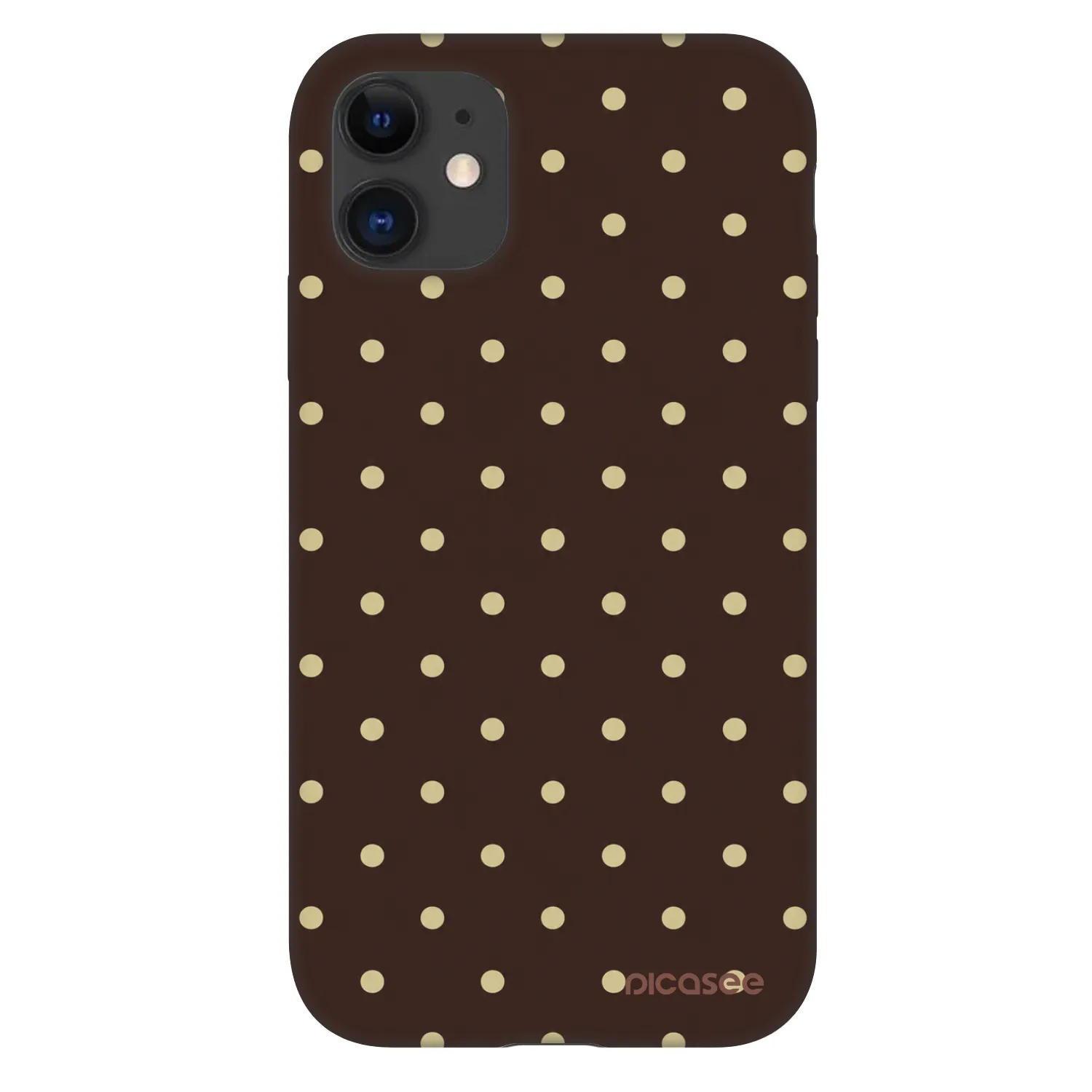 Picasee Fashion Case na Apple iPhone 11 - Vanilla Dots & Chocolate