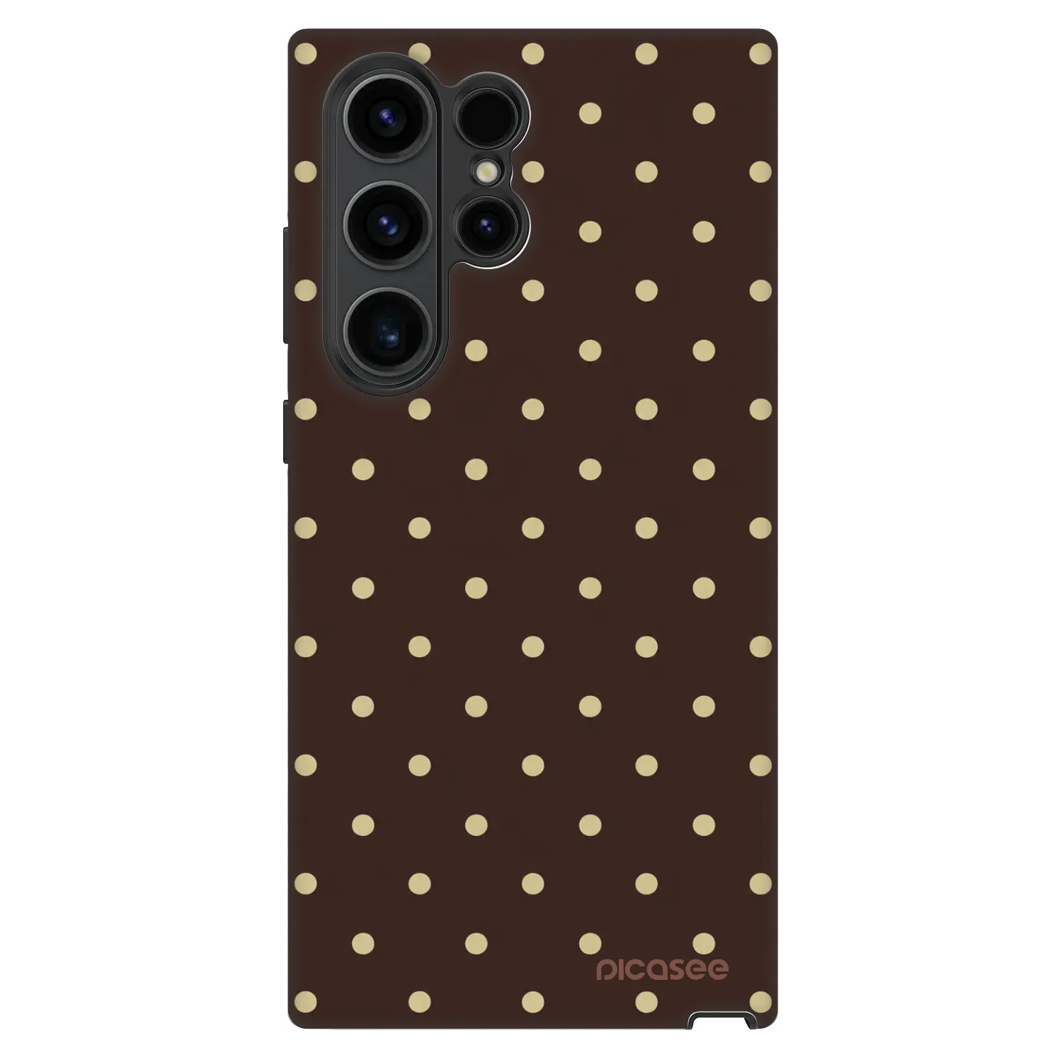 Picasee Fashion Case na Samsung Galaxy S22 Ultra 5G - Vanilla Dots & Chocolate