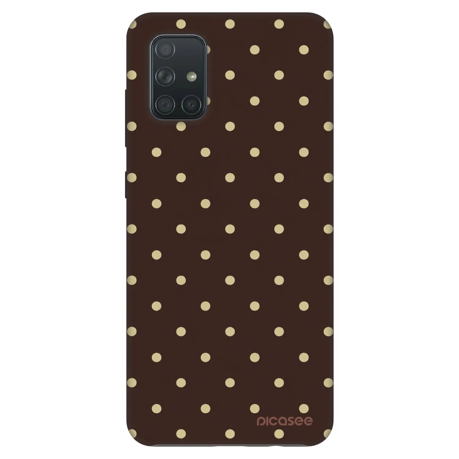 Picasee Fashion Case na Samsung Galaxy A71 A715F - Vanilla Dots & Chocolate