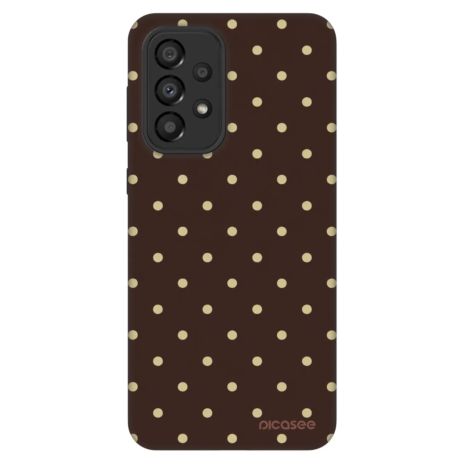 Picasee Fashion Case na Samsung Galaxy A33 5G A336 - Vanilla Dots & Chocolate