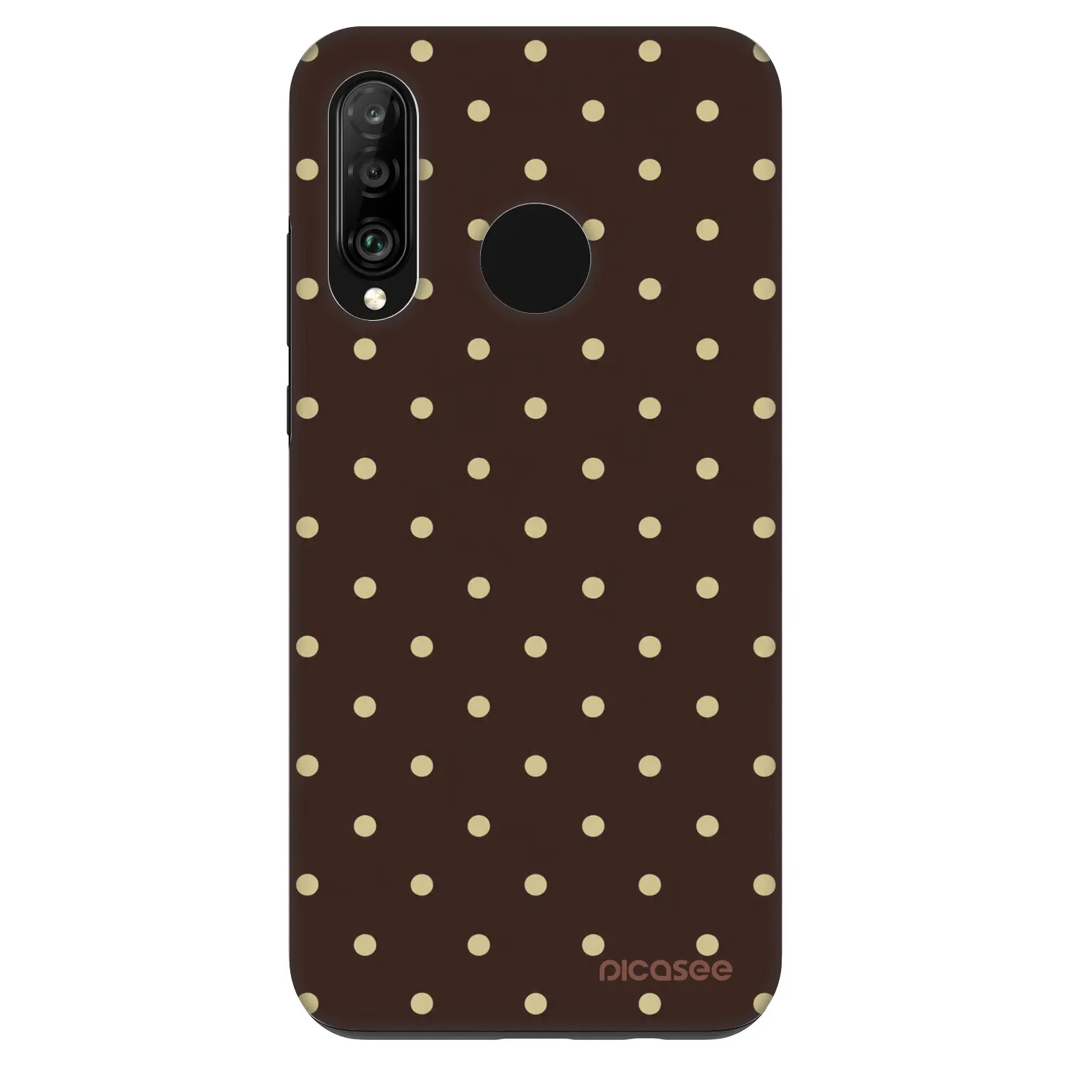 Picasee Fashion Case na Huawei P30 Lite - Vanilla Dots & Chocolate