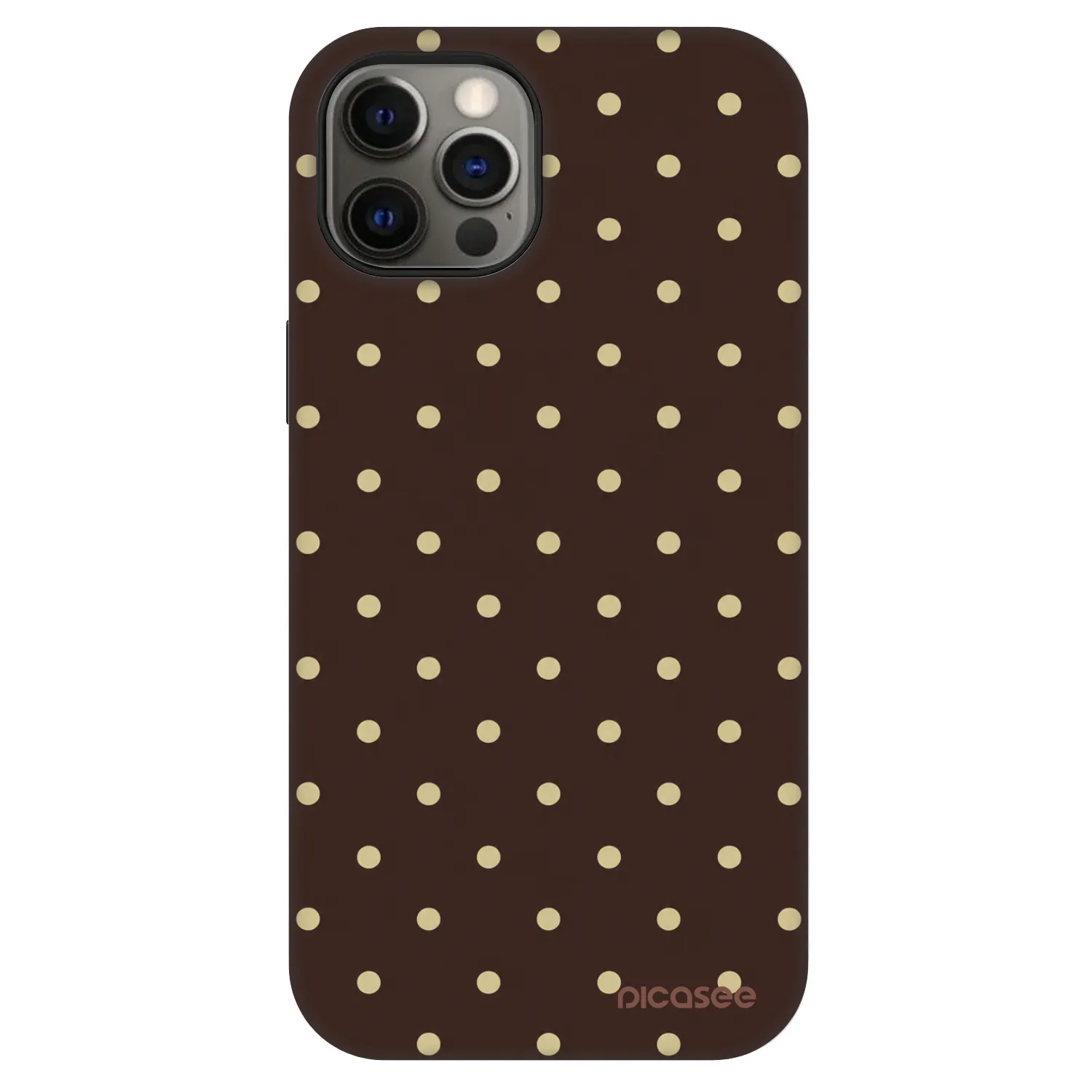 Picasee Fashion Case MagSafe na Apple iPhone 12 - Vanilla Dots & Chocolate