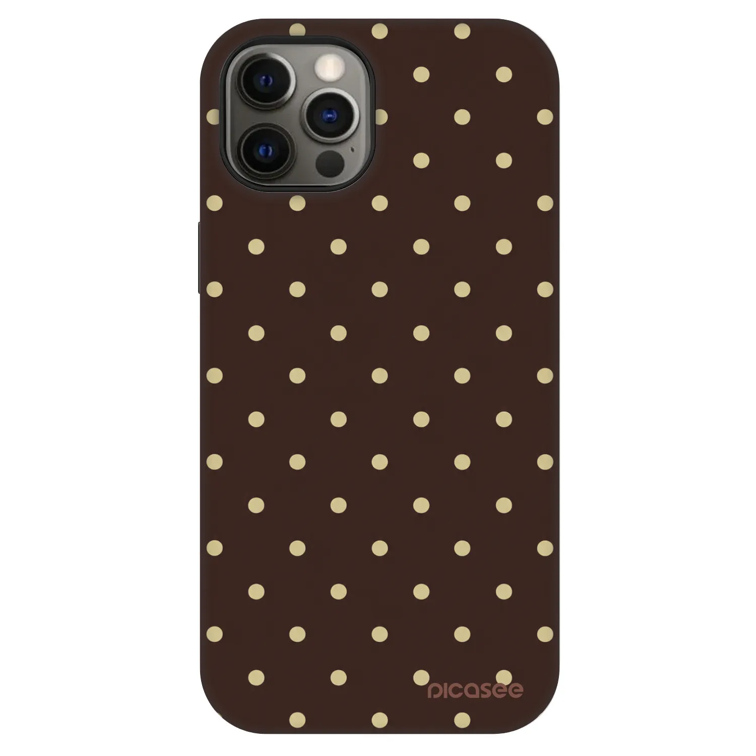 Picasee Fashion Case MagSafe na Apple iPhone 12 Pro - Vanilla Dots & Chocolate