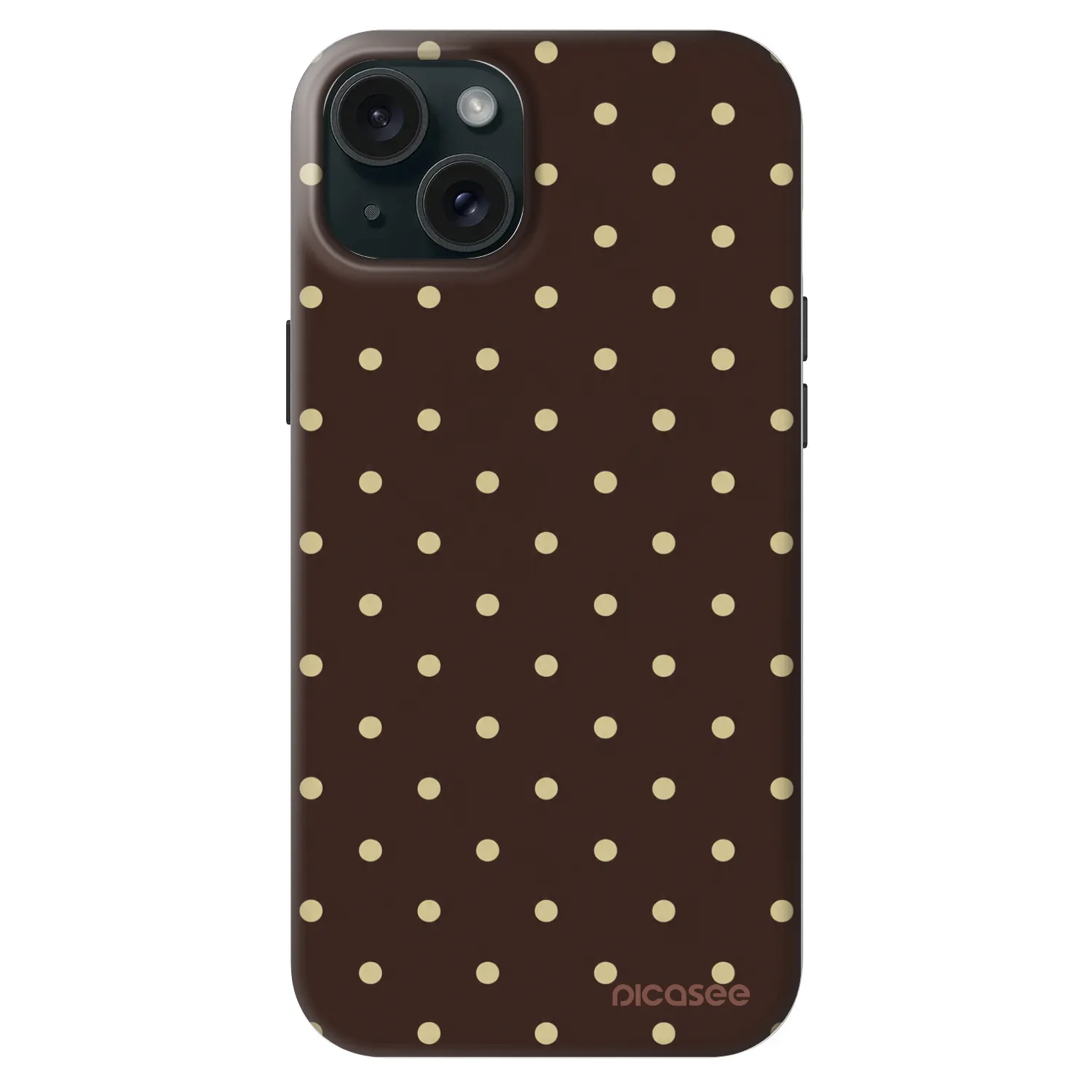 Picasee Fashion Case MagSafe na Apple iPhone 15 Plus - Vanilla Dots & Chocolate