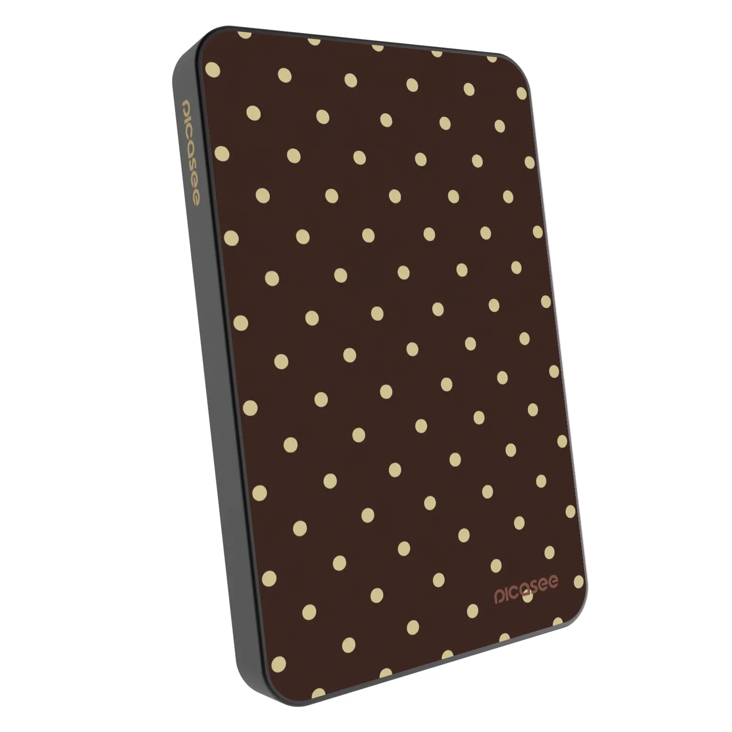 Picasee Powerbank z MagSafe 5 000 mAh Szary - Vanilla Dots & Chocolate