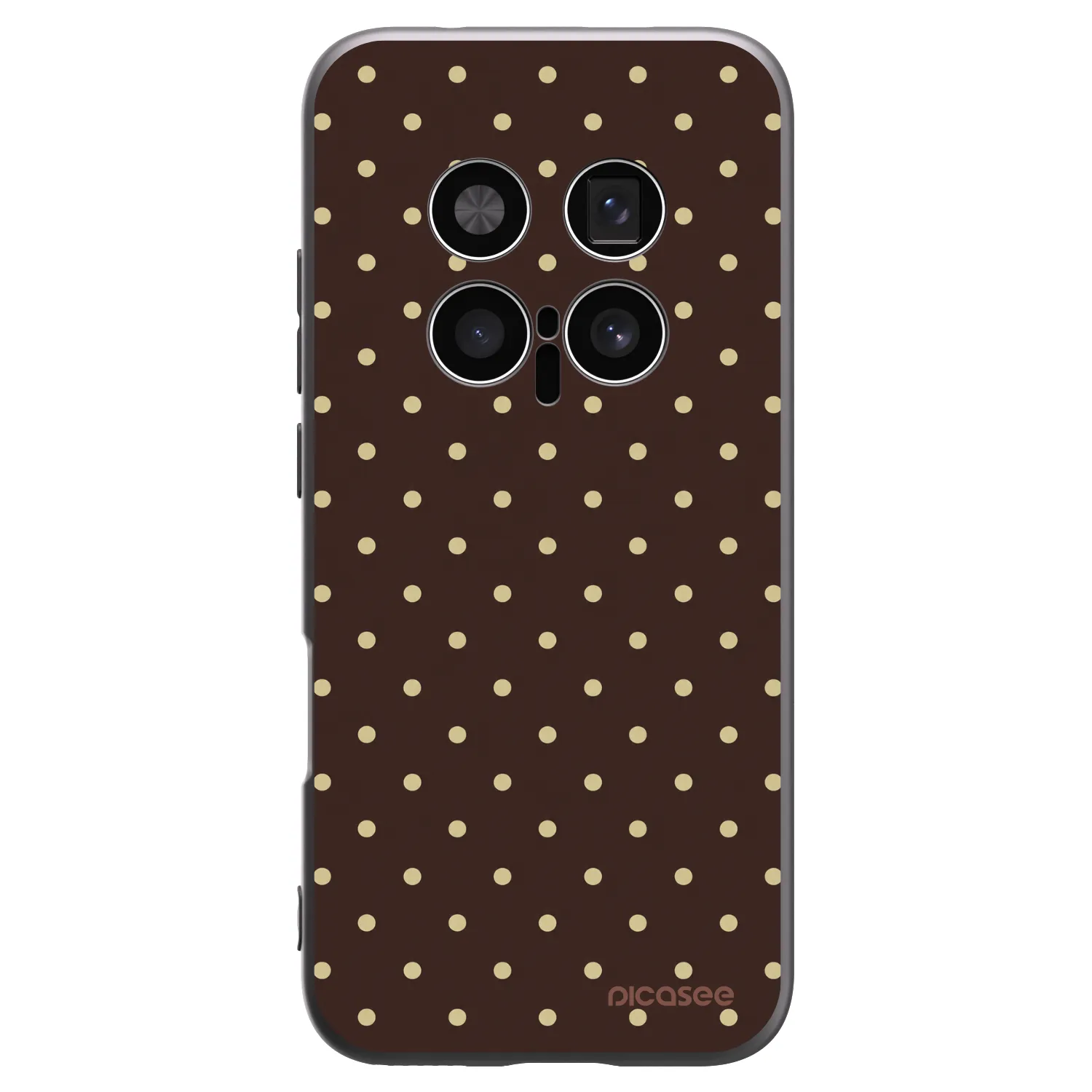Picasee silikonowe czarne etui na Honor Magic8 Pro 5G - Vanilla Dots & Chocolate