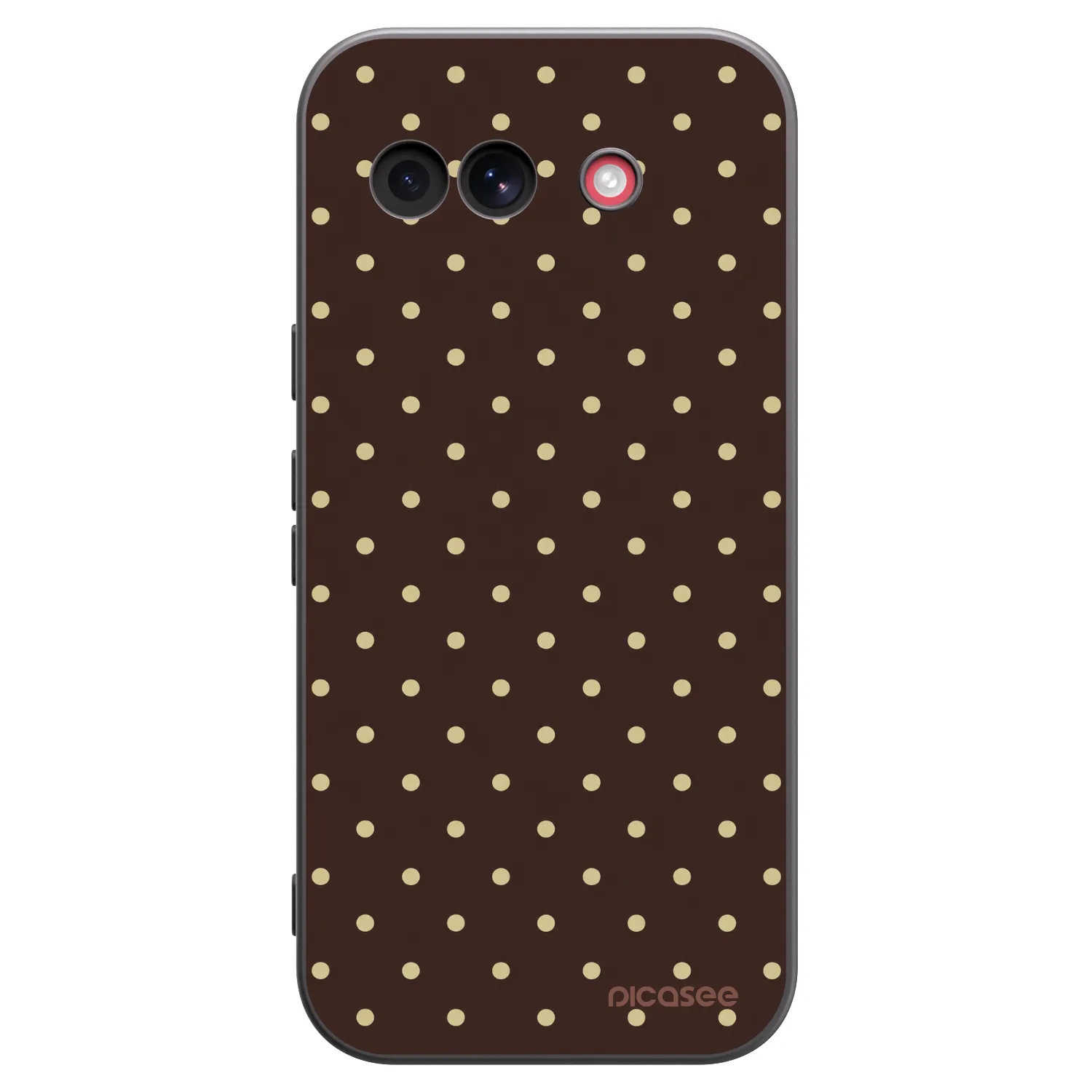 Picasee silikonowe czarne etui na Google Pixel 10a - Vanilla Dots & Chocolate