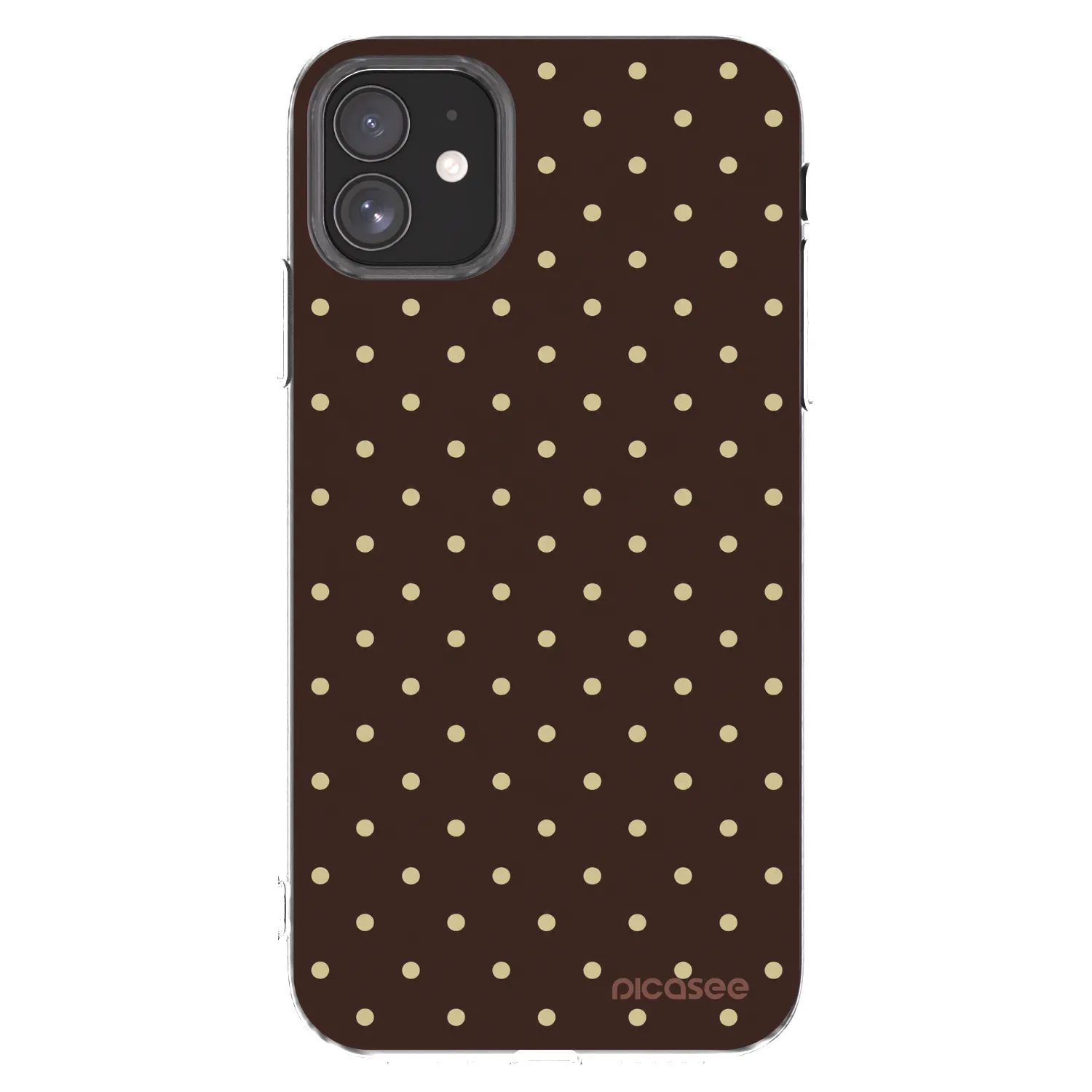 Picasee silikonowe przeźroczyste etui na Apple iPhone 11 - Vanilla Dots & Chocolate