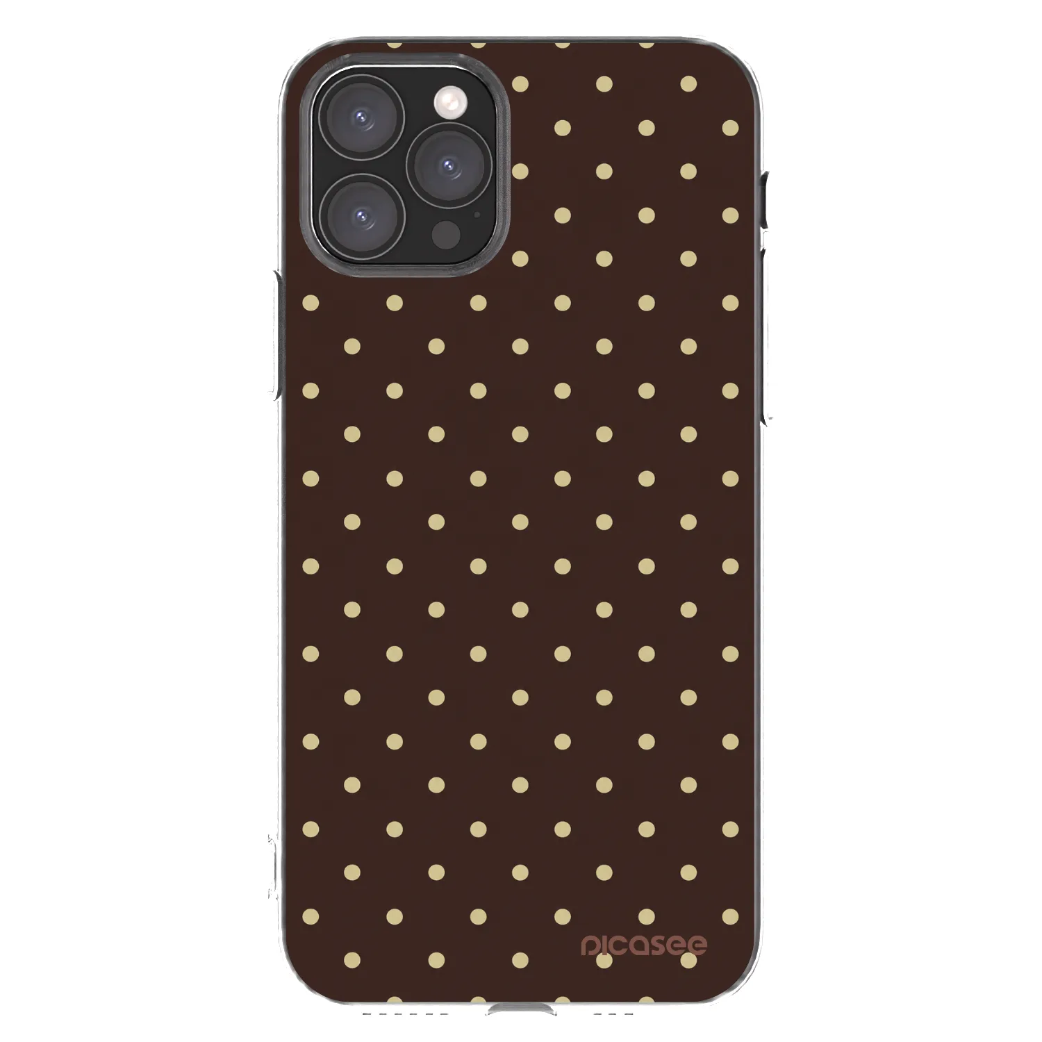 Picasee silikonowe przeźroczyste etui na Apple iPhone 11 Pro - Vanilla Dots & Chocolate