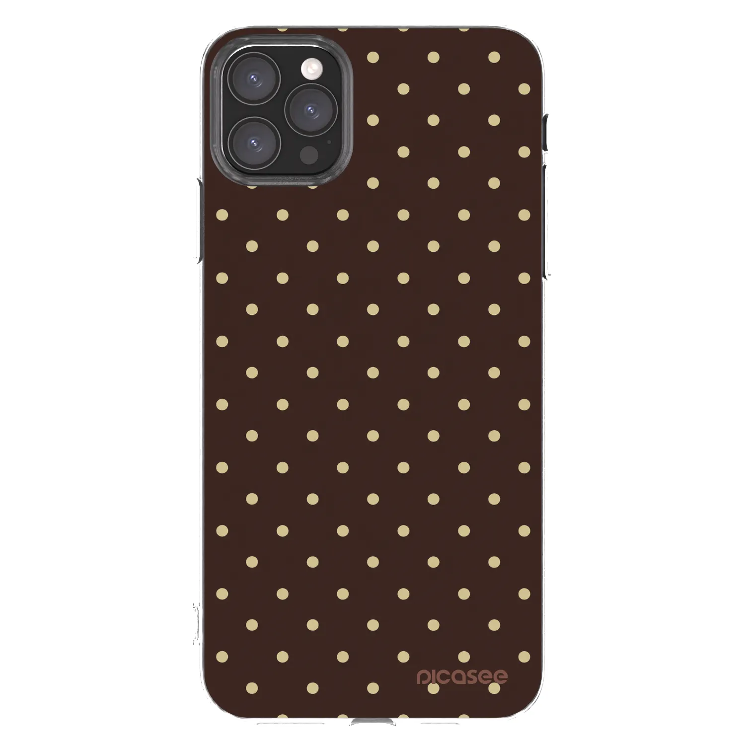 Picasee silikonowe przeźroczyste etui na Apple iPhone 11 Pro Max - Vanilla Dots & Chocolate
