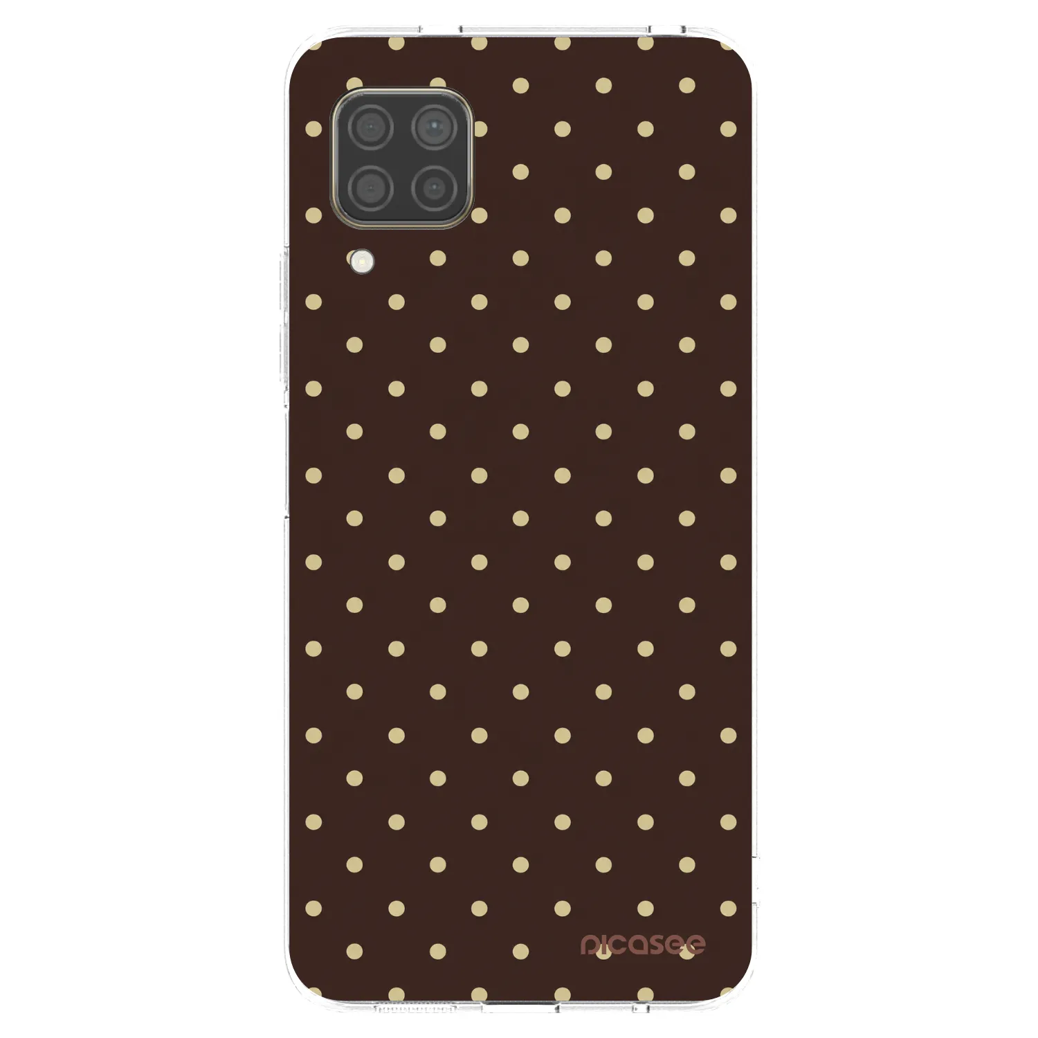 Picasee silikonowe przeźroczyste etui na Huawei P40 Lite - Vanilla Dots & Chocolate