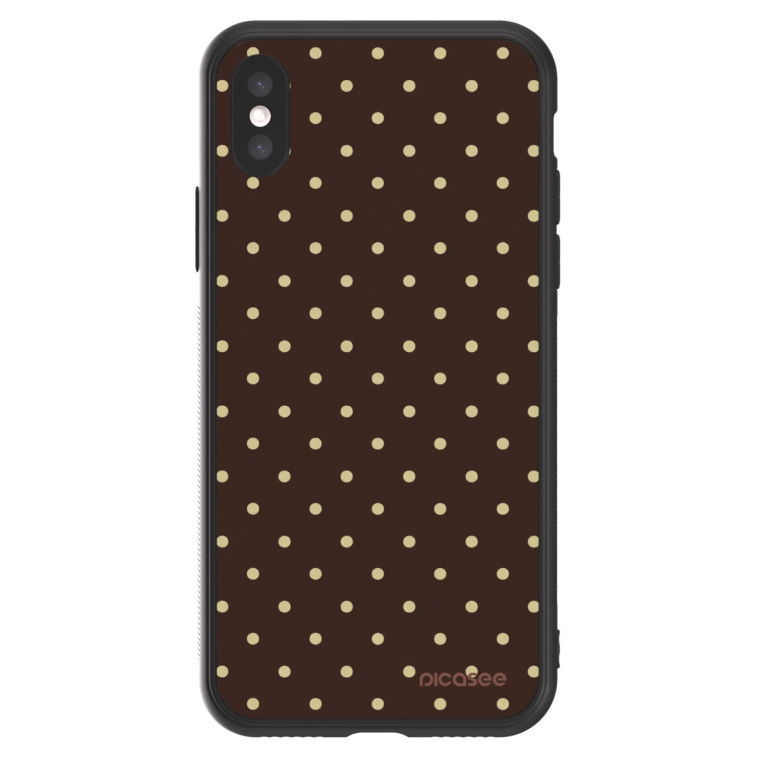 Picasee ULTIMATE CASE na Apple iPhone X/XS - Vanilla Dots & Chocolate