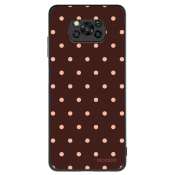 Etui na Xiaomi Poco X3 - Peach Dots & Chocolate