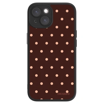 Picasee ULTIMATE CASE na Apple iPhone 15 - Peach Dots & Chocolate